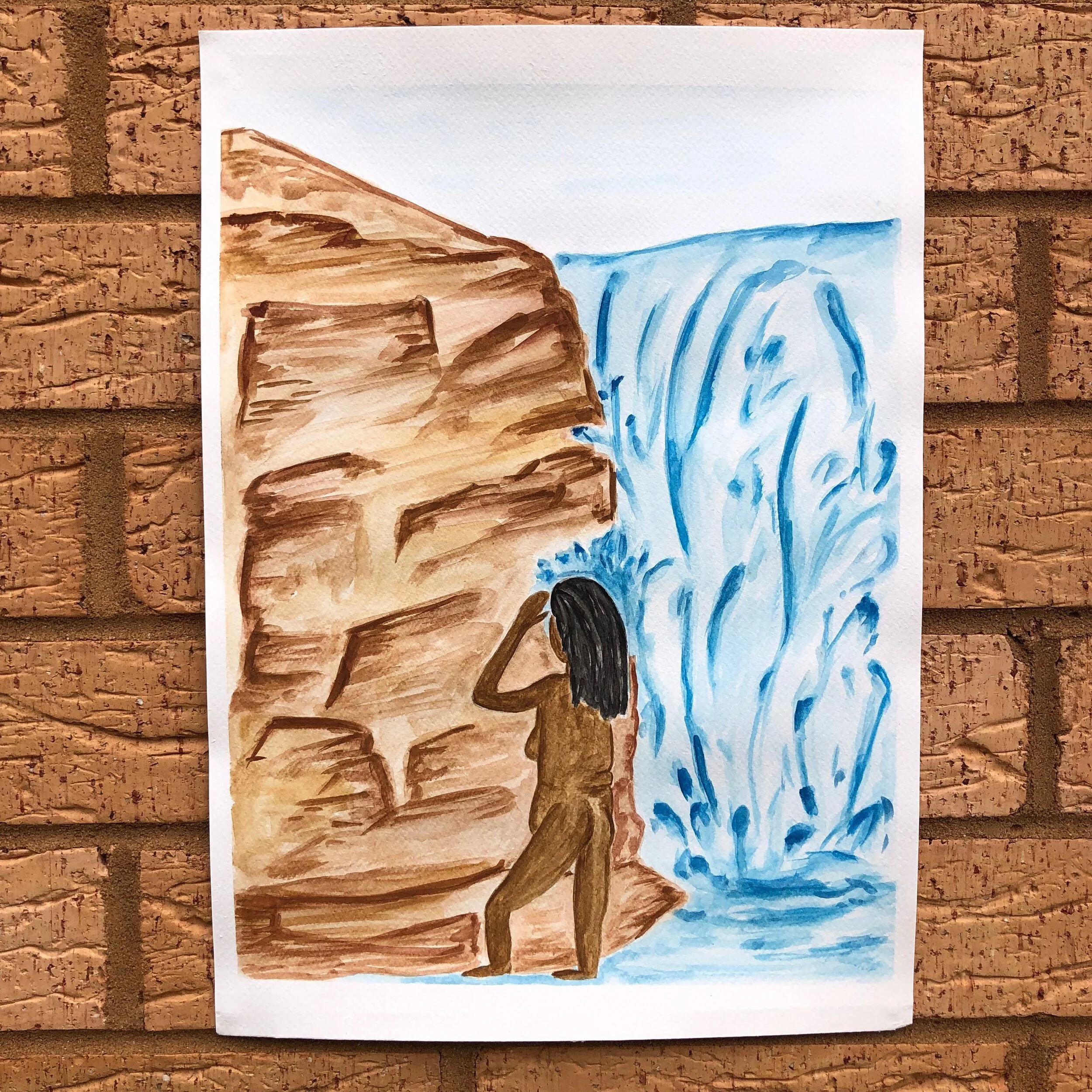 SHOWERING UNDER MOTHER NATURE