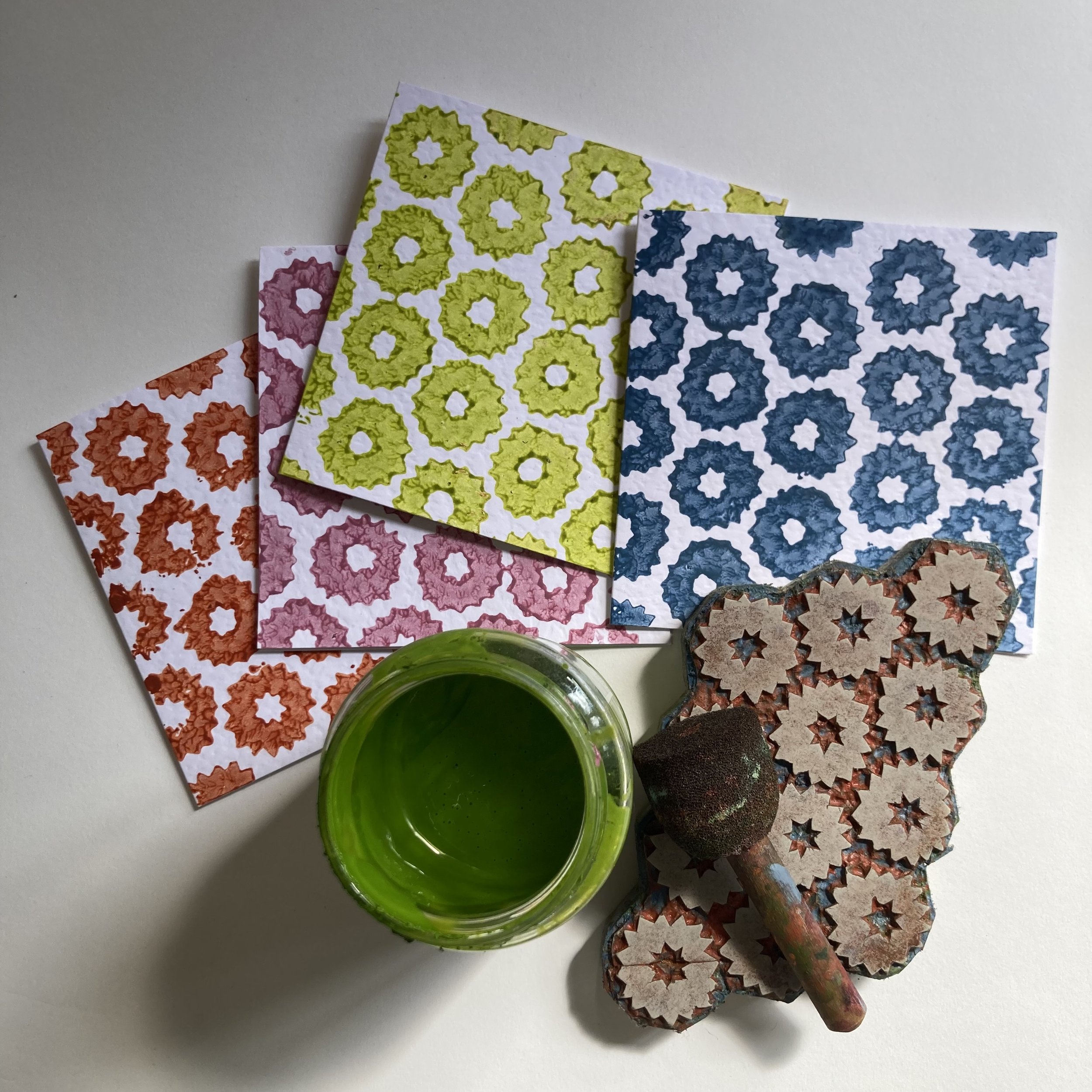 small flower cards with block .jpg
