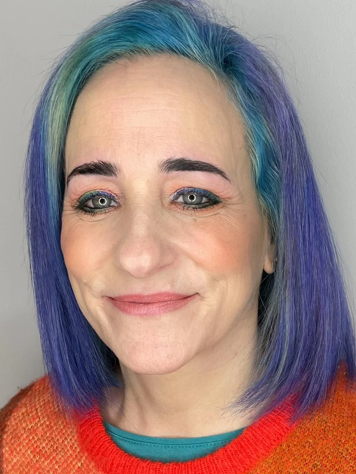 Face of a lady smiling