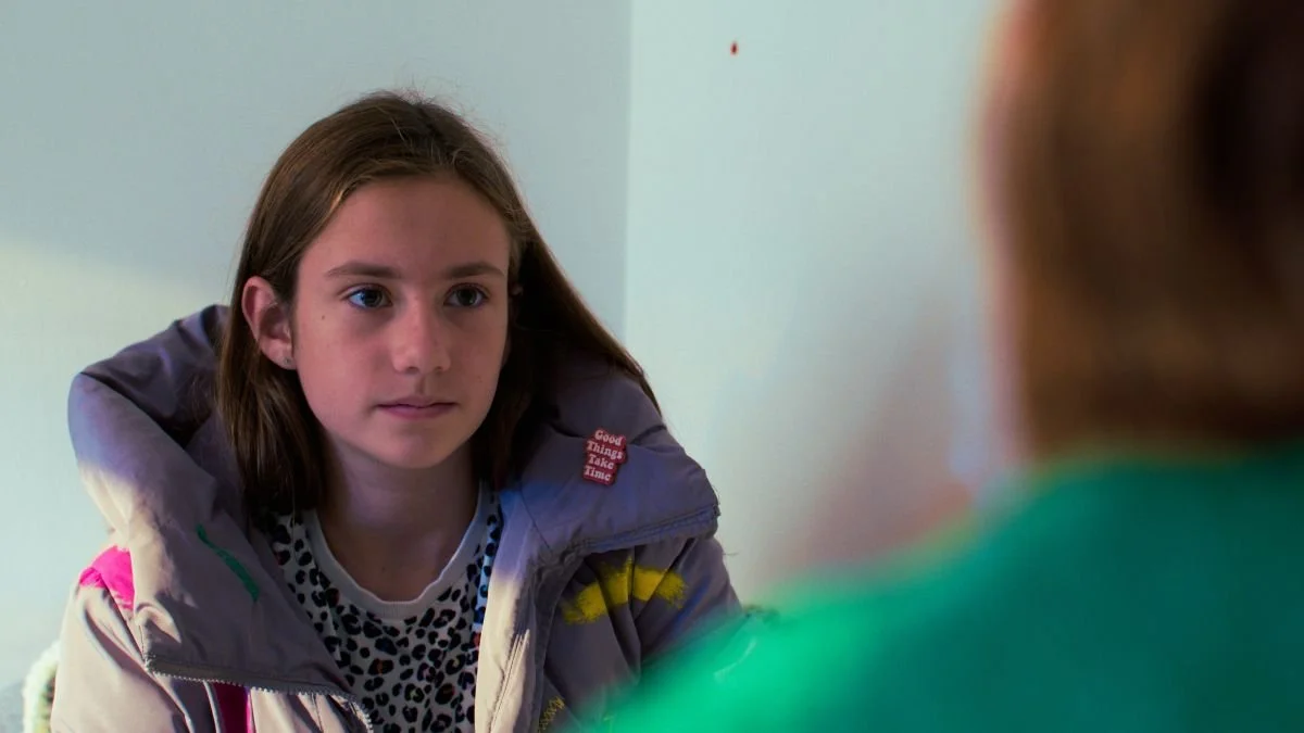 Screengrab from Kids Inspire film The Coat of young person in therapy session