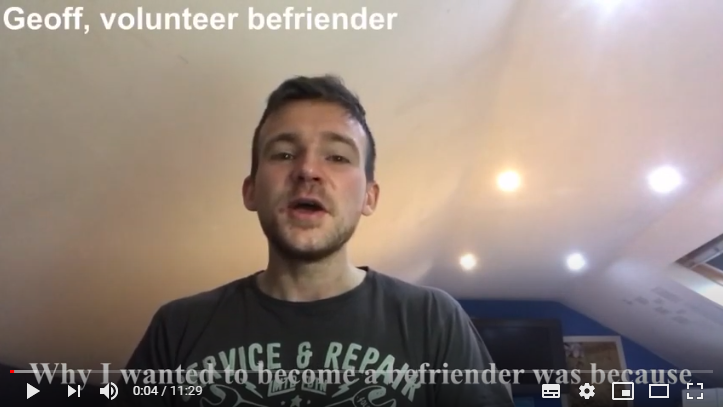 Geoff and Angela talk about befriending - video