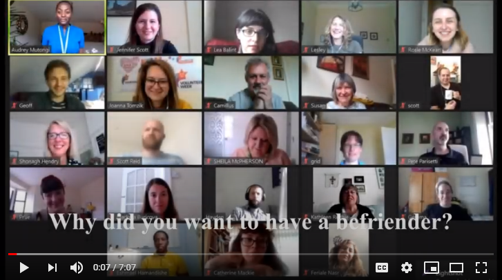 Walter and Becca talk about befriending - video