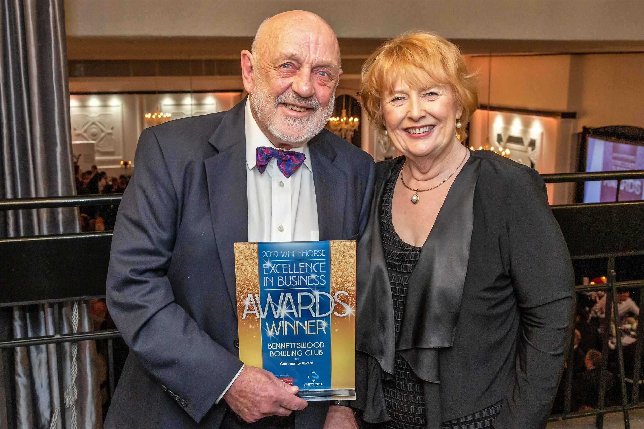 Chairman Professor David Knowles with former Whitehorse Councillor Sharon Ellis