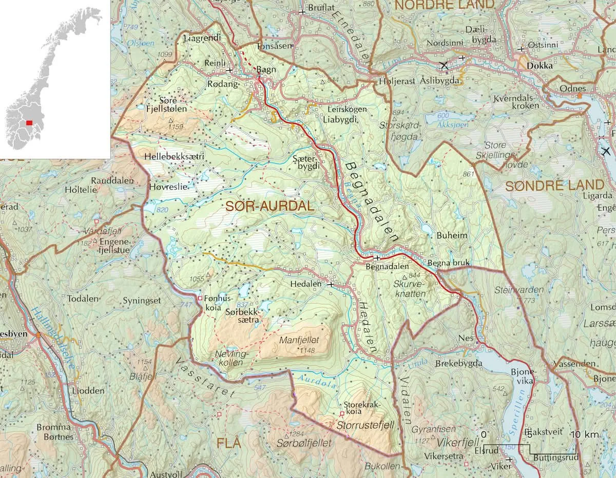 Hovedplan i Sør-Aurdal