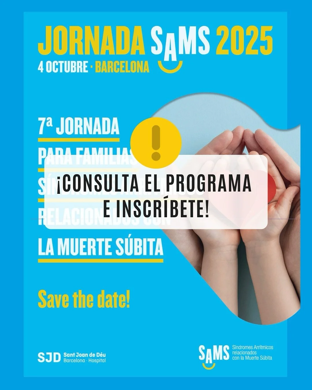 &iexcl;📣YA pod&eacute;is consultar el programa de la 7&ordf; Jornada SAMS 2025 en samsasociacion.com/jornadas-sams y a trav&eacute;s de nuestro enlace!

Tenemos unas ganas tremendas de que llegue el 4 de octubre y veros a todos 🫂💙

#jornadaSAMS202