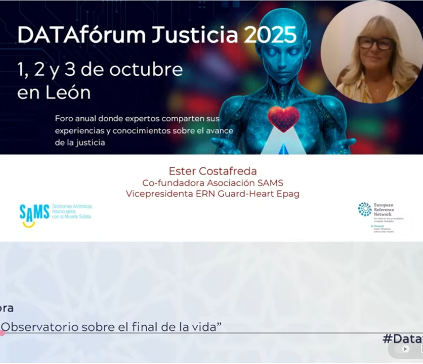 SAMS participa en el data fórum de justicia: Estudios de los institutos de medicina legal;la muerte súbita