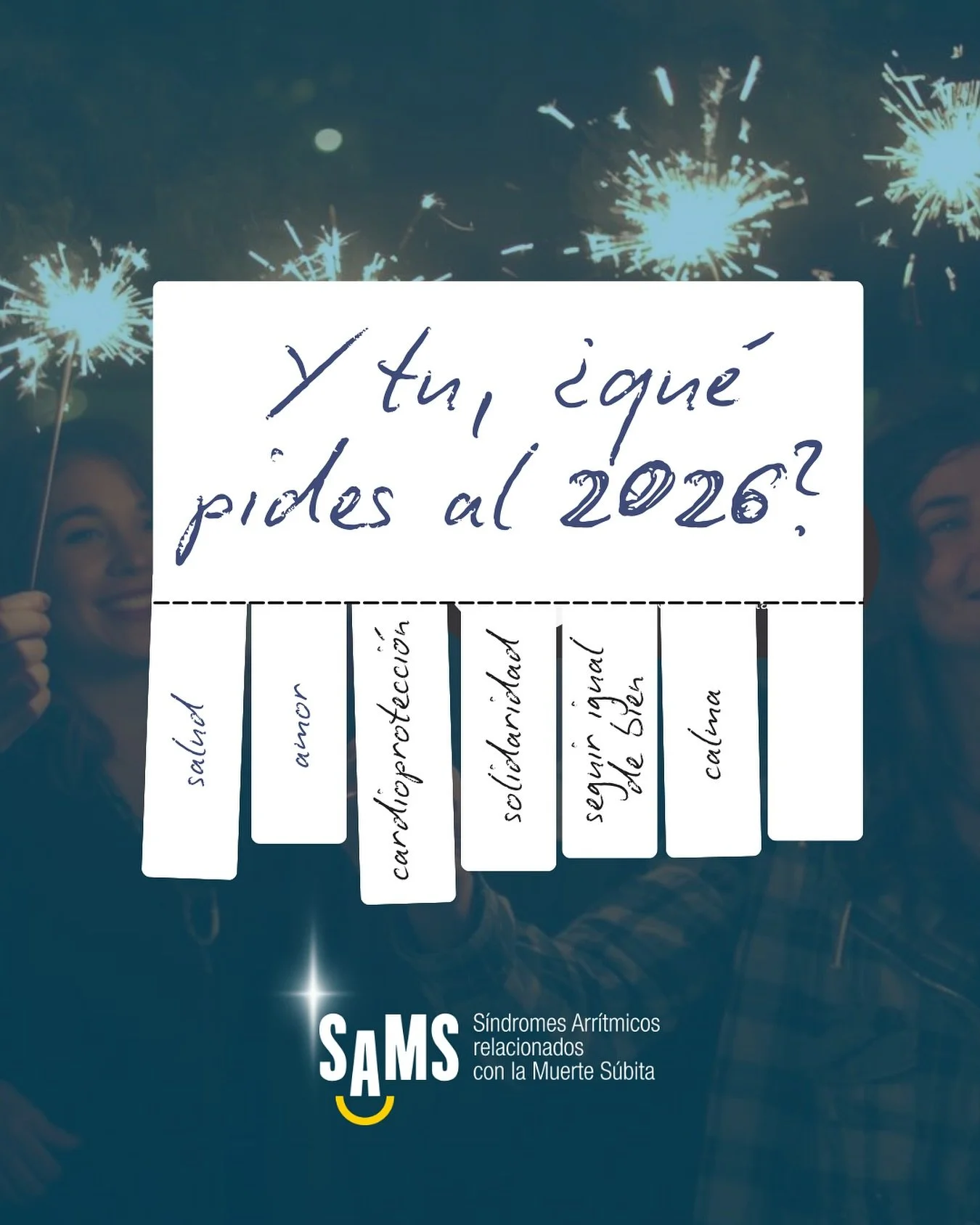 Un cl&aacute;sico: salud, amor&hellip;
A veces parece que lo decimos sin pensar, que es lo que toca pedir, &iexcl;pero cu&aacute;nto peso tienen estos deseos&hellip;!

Mucho de ambos para todos, este 2026 🫂💙

#saludyamor #SAMSAsociacion #muertes&ua