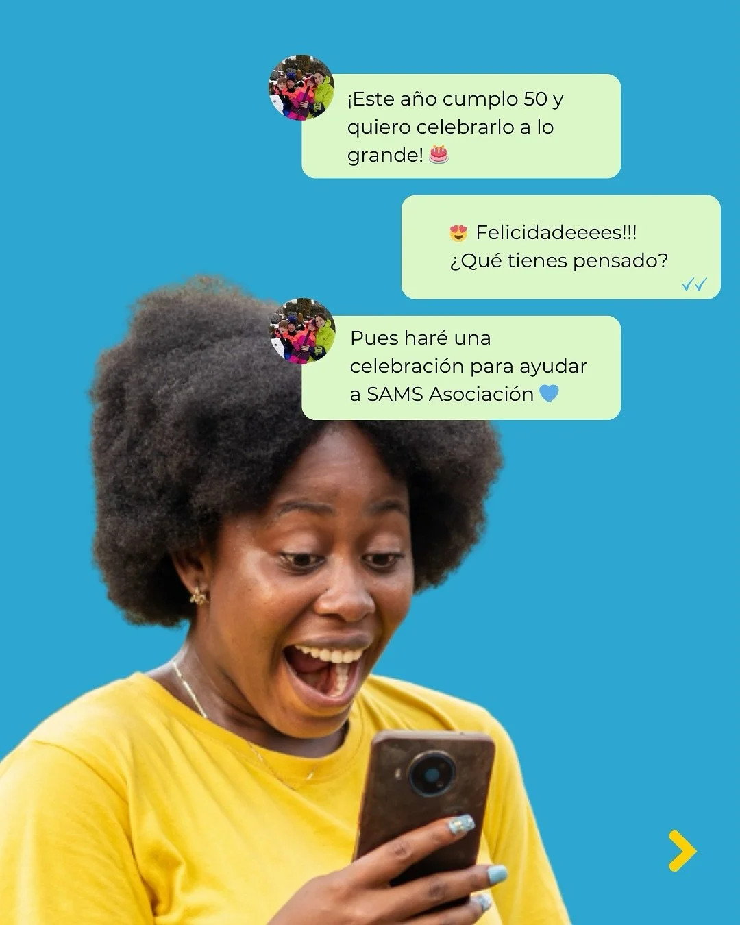 🎉50 a&ntilde;os hay que celebrarlos bien, as&iacute; que @ivandazacalle ha decidido no solo compartirlo con sus seres queridos &iexcl;sino tambi&eacute;n con SAMS Asociaci&oacute;n celebrando un reto solidario 💪🏽 ! 

Iv&aacute;n no quiere regalos 