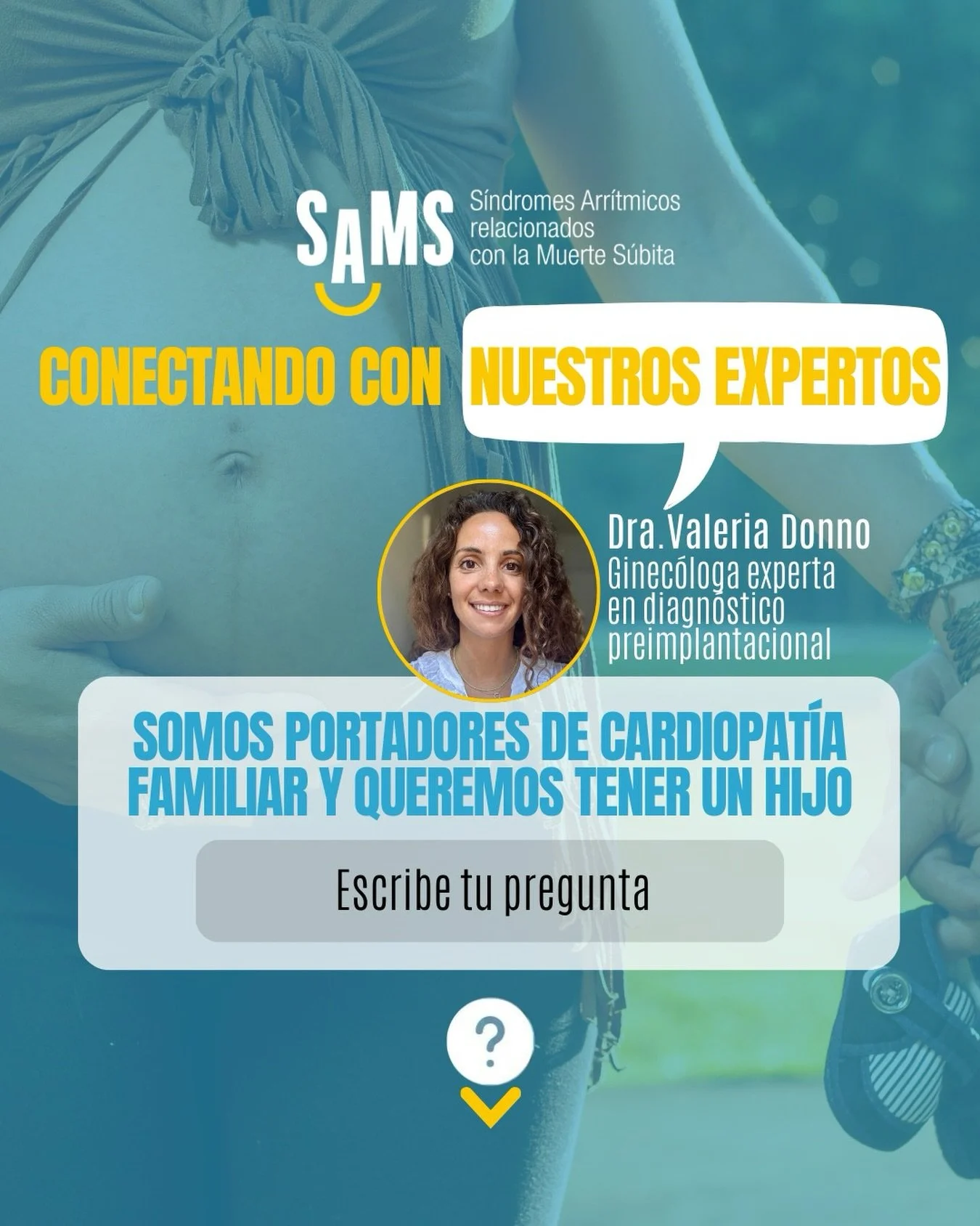 Seguimos conectando con nuestros expertos para que pod&aacute;is resolver vuestras dudas con los mejores!
Este mes, le toca el turno a la Dra. ginecolog&iacute;a y obstetricia Valeria Donno, experta en diacg&oacute;stico preimplantacional, que este m
