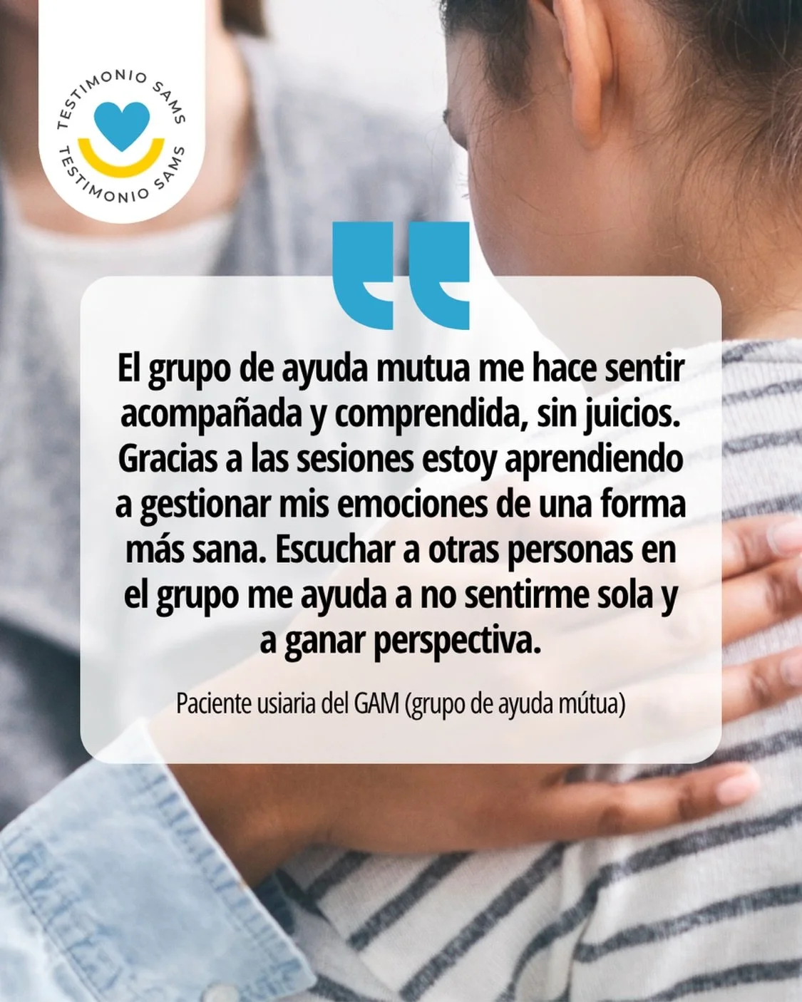 El jueves tendr&aacute; lugar una nueva sesi&oacute;n de nuestro grupo de ayuda m&uacute;tua 🫂 (GAM). Ese rinc&oacute;n seguro donde no tienes que explicar nada que no quieras porque todos entendemos. Un espacio donde las historias de unos se convie