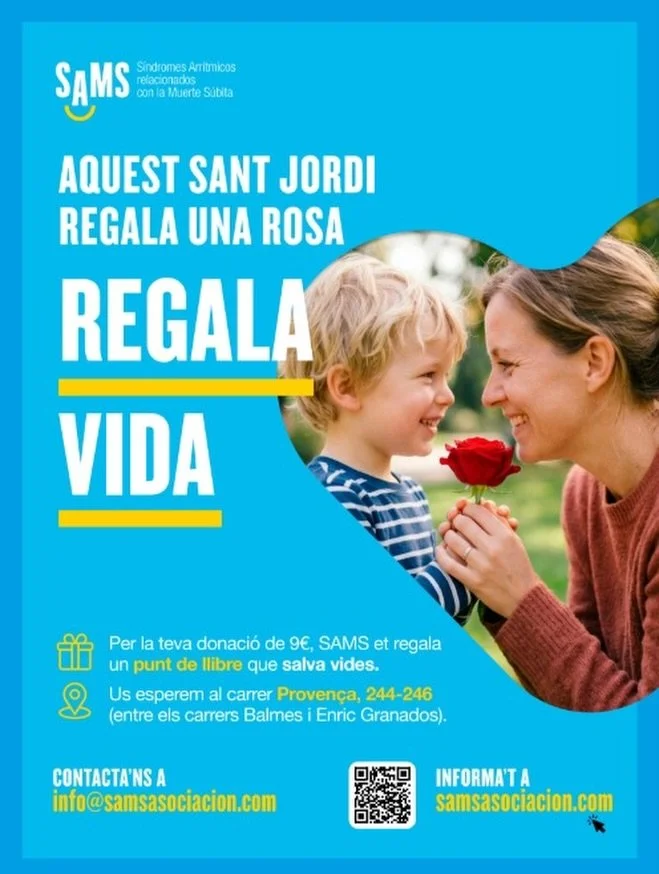 Ya casi, casi olemos a rosas 🌹 y libros nuevos 📚, &iexcl;que Sant Jordi est&aacute; a la vuelta de la esquina! 
Como siempre, saldremos a la calle para veros a todos y pod&aacute;is aportar vuestro granito de arena a @samsasociiaci&oacute;n a trav&