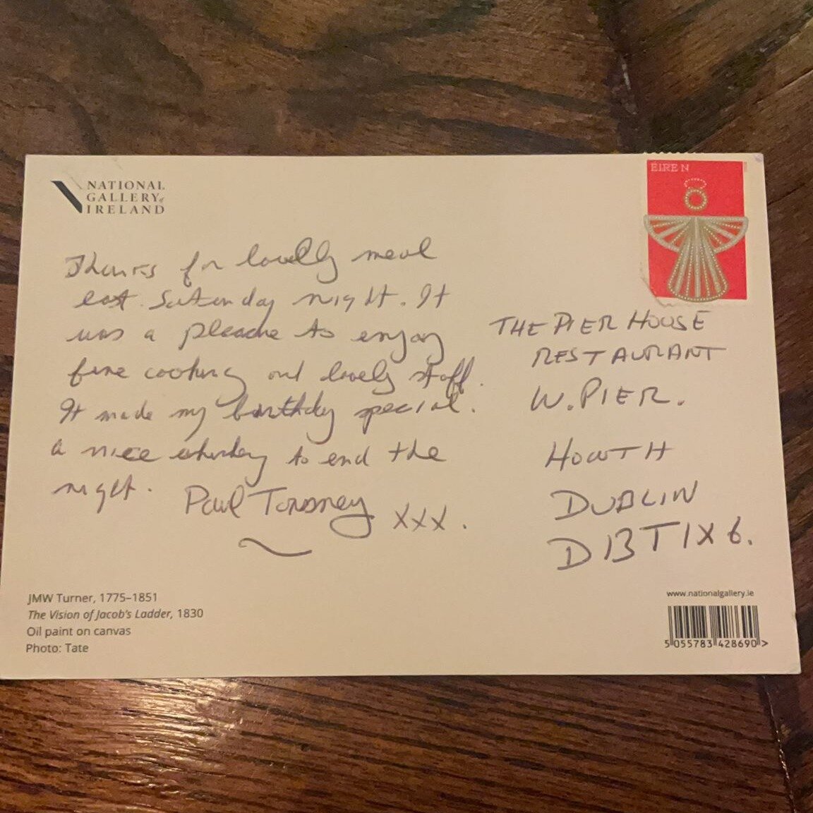 A customer posted this wonderful post card to us and it made our day; 🥰 ✉️

&quot;Thanks for a lovely meal last Saturday night. It was a pleasure to enjoy fine cooking and lovely staff. It made my birthday special. A nice whisky to end the night.&qu