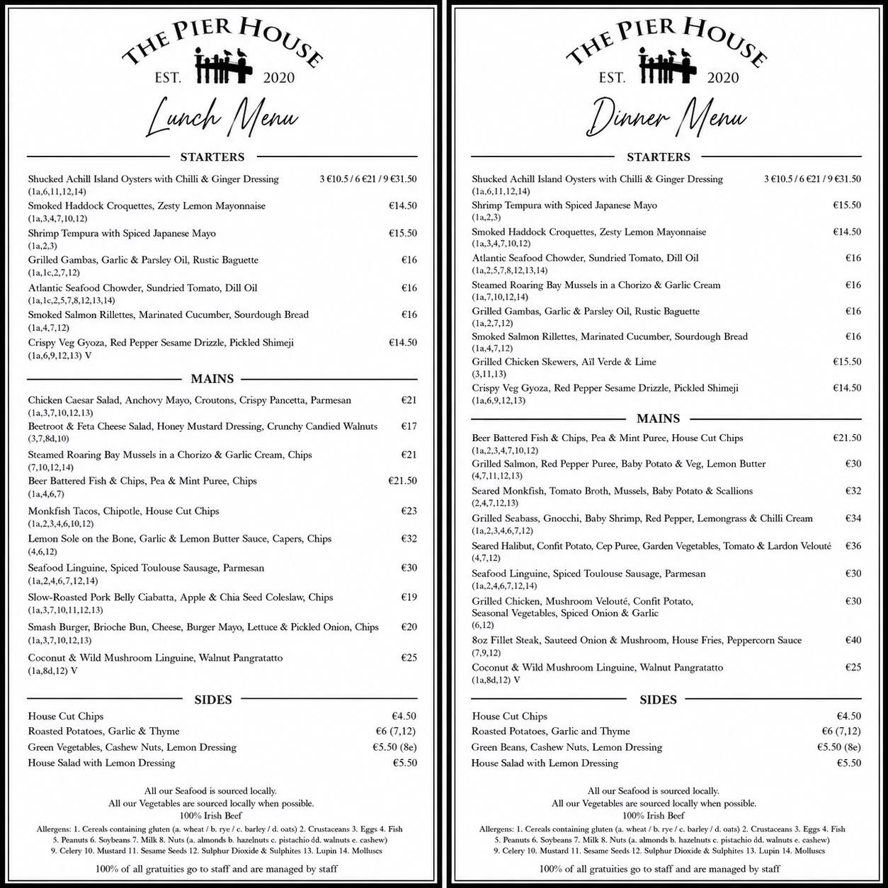 The seasonal menu that keeps on giving.

Fresh seafood. Local ingredients. Timeless favourites. New seasonal creations.

Now serving lunch &amp; dinner at The Pier House 🍽️ 

#ThePierHouse #ExploreHowth #DineWithUs
