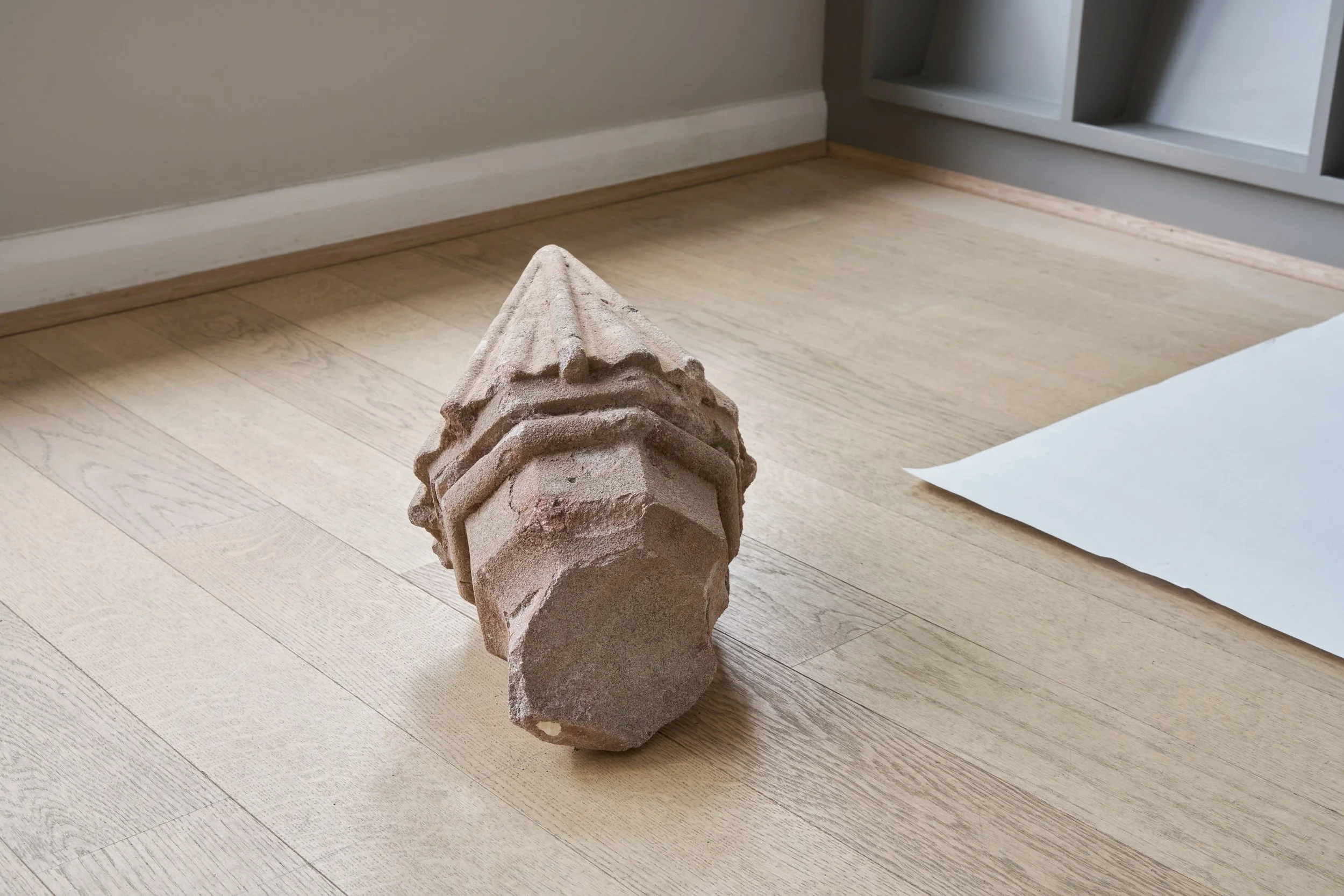 Fragment from the Hospitalfield Memorial Chapel, commissioned by Patrick Allan-Fraser, begun in 1875. 