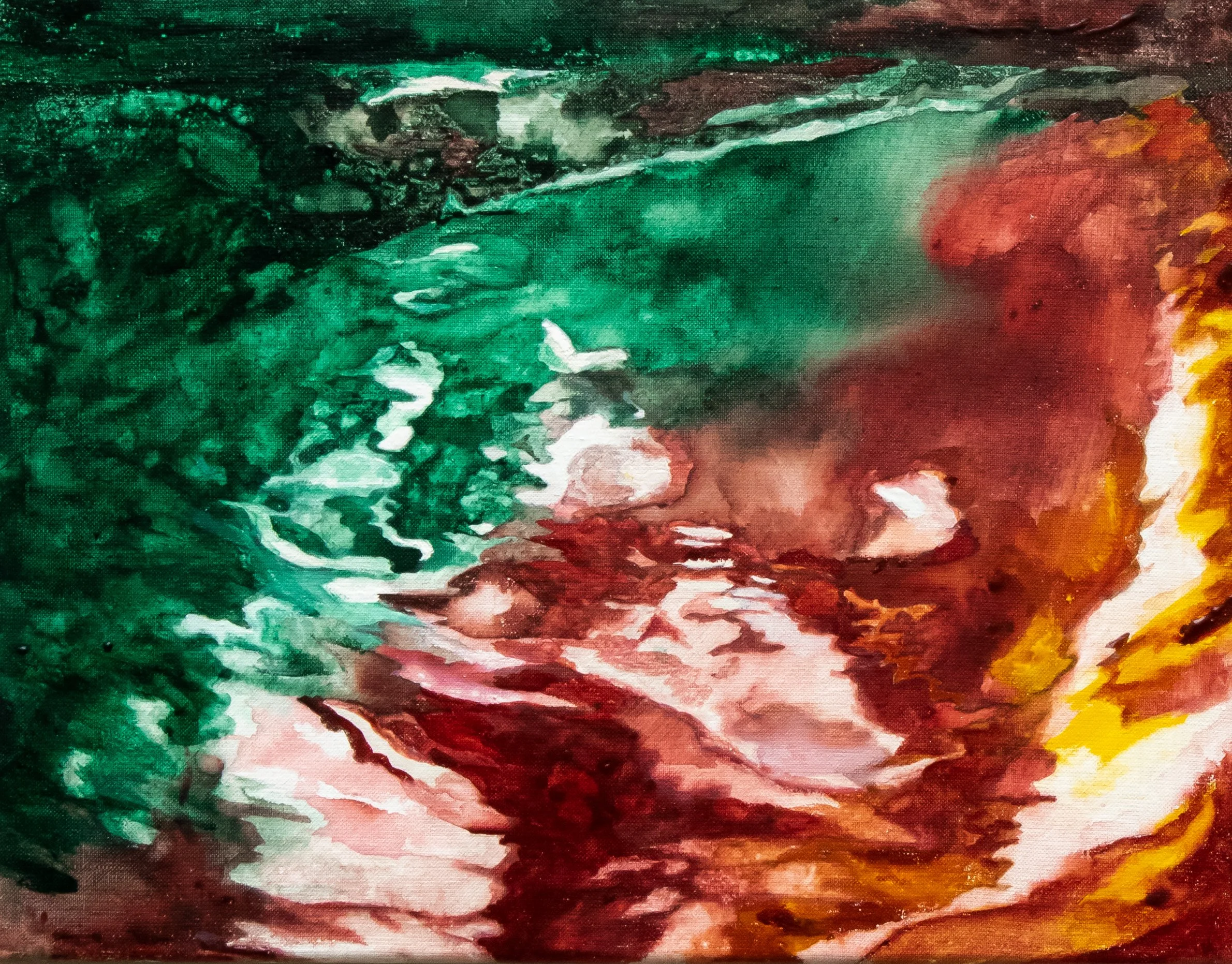 Dorothea Stiegemann, 'Untitled', 2022. Watercolour on linen, 35 x 45 cm.