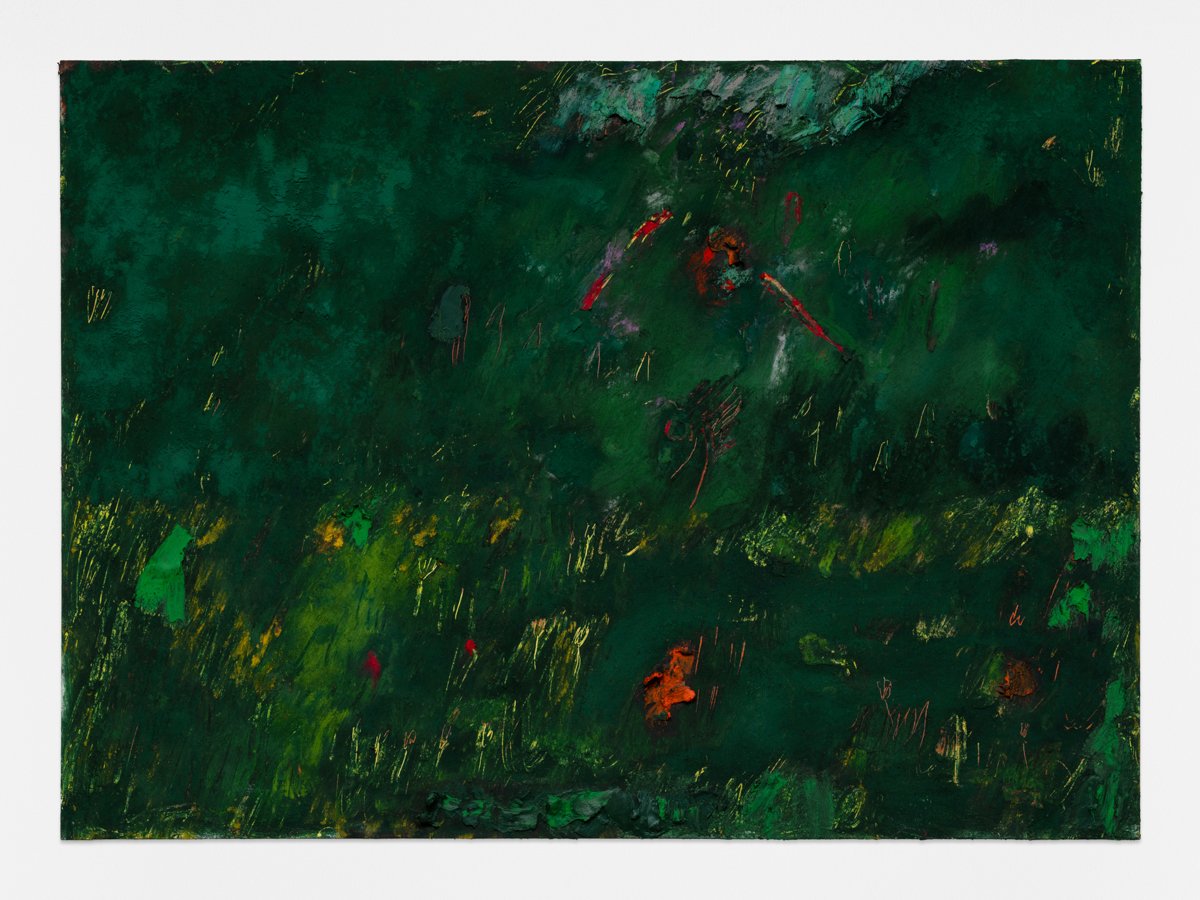 Mimi Lauter, ML.131, 2025. Soft pastel and oil pastel on paper, 26 x 35.5 cm.
