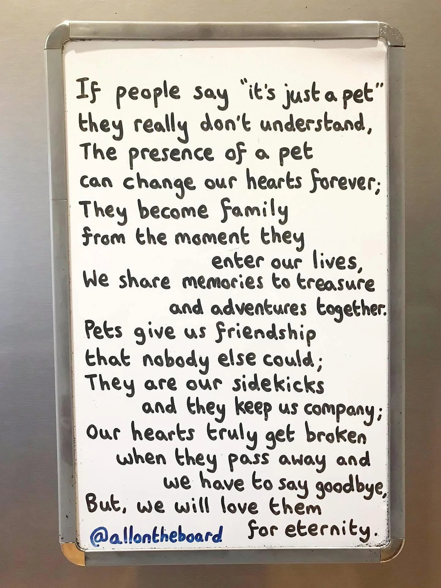 For all of you that have lost your beloved friend, from me with love💜  A few months after my dog died, one of my best friends asked me, &ldquo;What was the best thing about loving your dog?&rdquo; I stared at the leash still hanging by the door. &ld