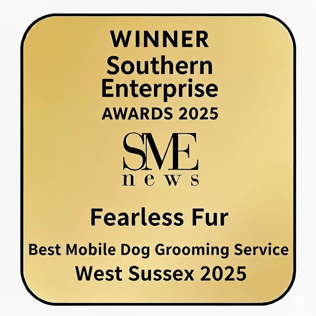 🏆Really proud to have been awarded ✨Best Dog Grooming Service - West Sussex 2025✨by SME Southern Enterprise Awards 🏆Thank you to all my amazing clients (and dogs!) for trusting me but the biggest thanks must go to Martin, who tirelessly keeps me mo