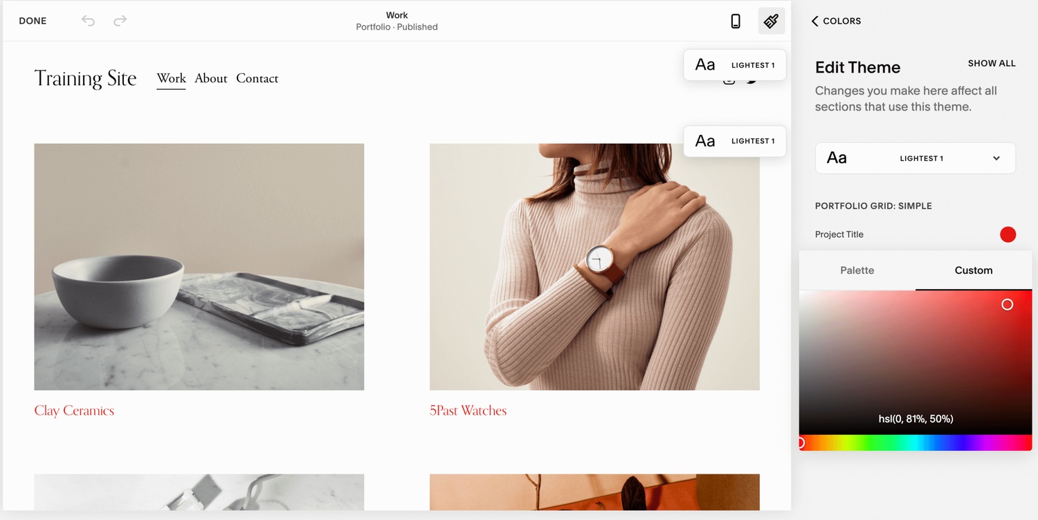 Squarespace How to Change Font Color — Squarespace Website Design,  Scotland, UK