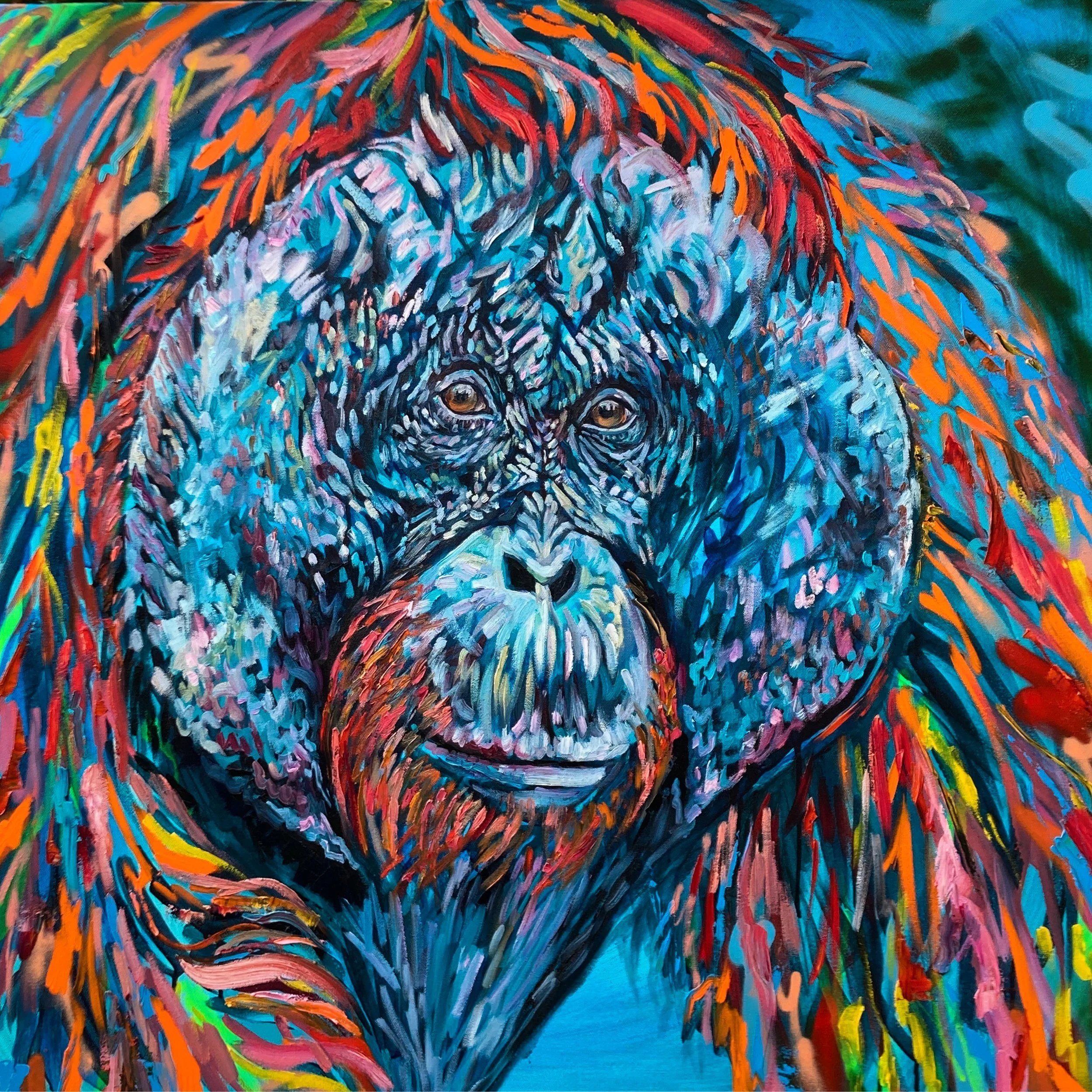 'Papa' 100 x 100cm | SOLD