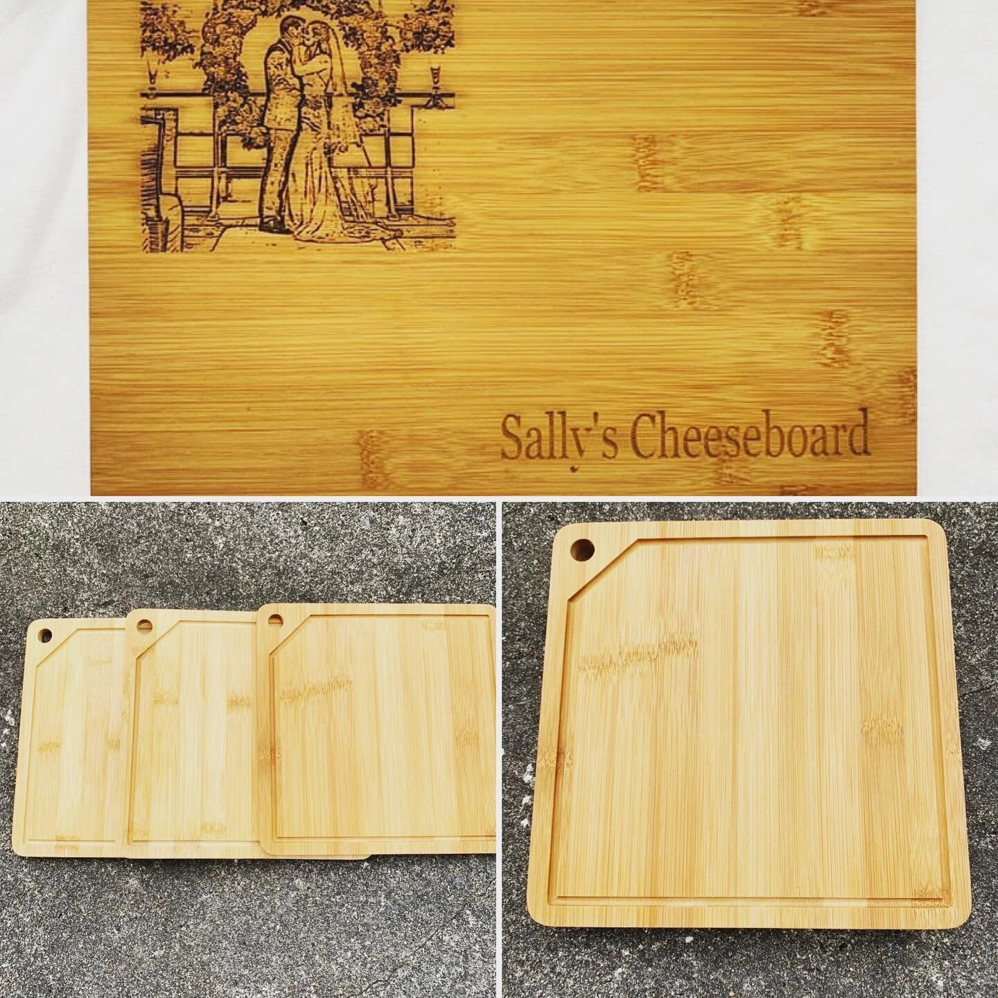 Cheeseboards. Delighted to be able to create this personalized engagement gift. These can simply have your personal inscription or you can also add an image. These don&rsquo;t just have to be gifts for other people, you could buy yourself one as anot