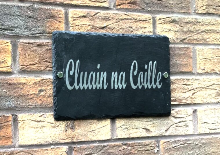 Slate house sign