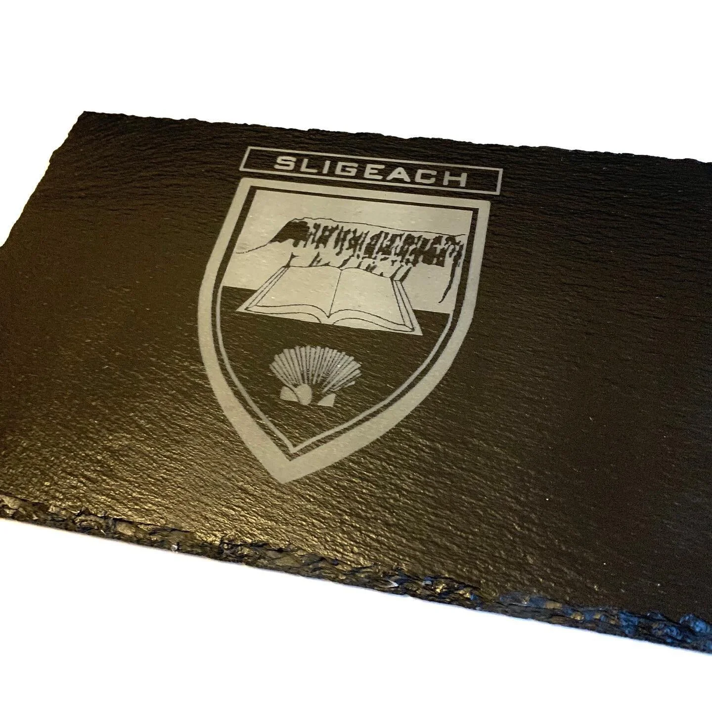 New slate design. Two recent orders arrived in for our slate products. The first we have the Sligo crest, this product is intended as a decorative piece, while secondly we have the Dublin crest on a slate intended as a house sign with its house numbe