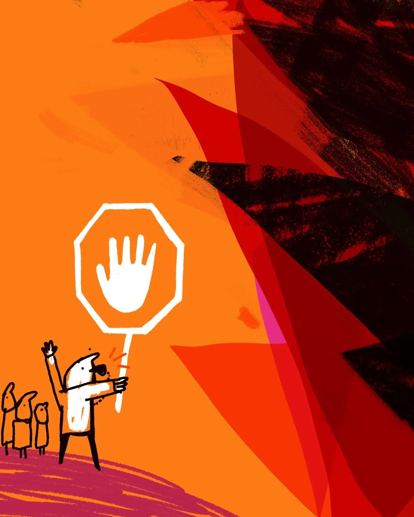 ALTO EL FUEGO! As&iacute;, en general&hellip; el de Gaza, el de Ucrania, el de Ourense, Le&oacute;n, Portugal&hellip;

A ver si se pilla ya el mensaje 🤔😣

#illustration #bierzo #incendios #stopwar #journalism #illustragram #firefighter #zamoraarde