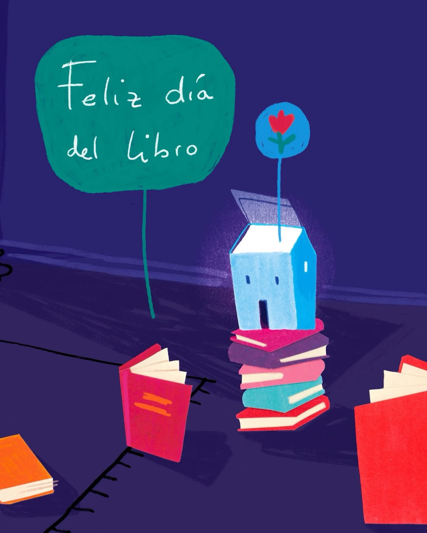Con lo dif&iacute;cil que es el mundo del libro, y sigue siendo un d&iacute;a precioso. Seguimos, :) feliz d&iacute;a del libro! ❤️🎉🎉🎉

Happy book day ☺️❤️🎉

#illustration #childrensbook