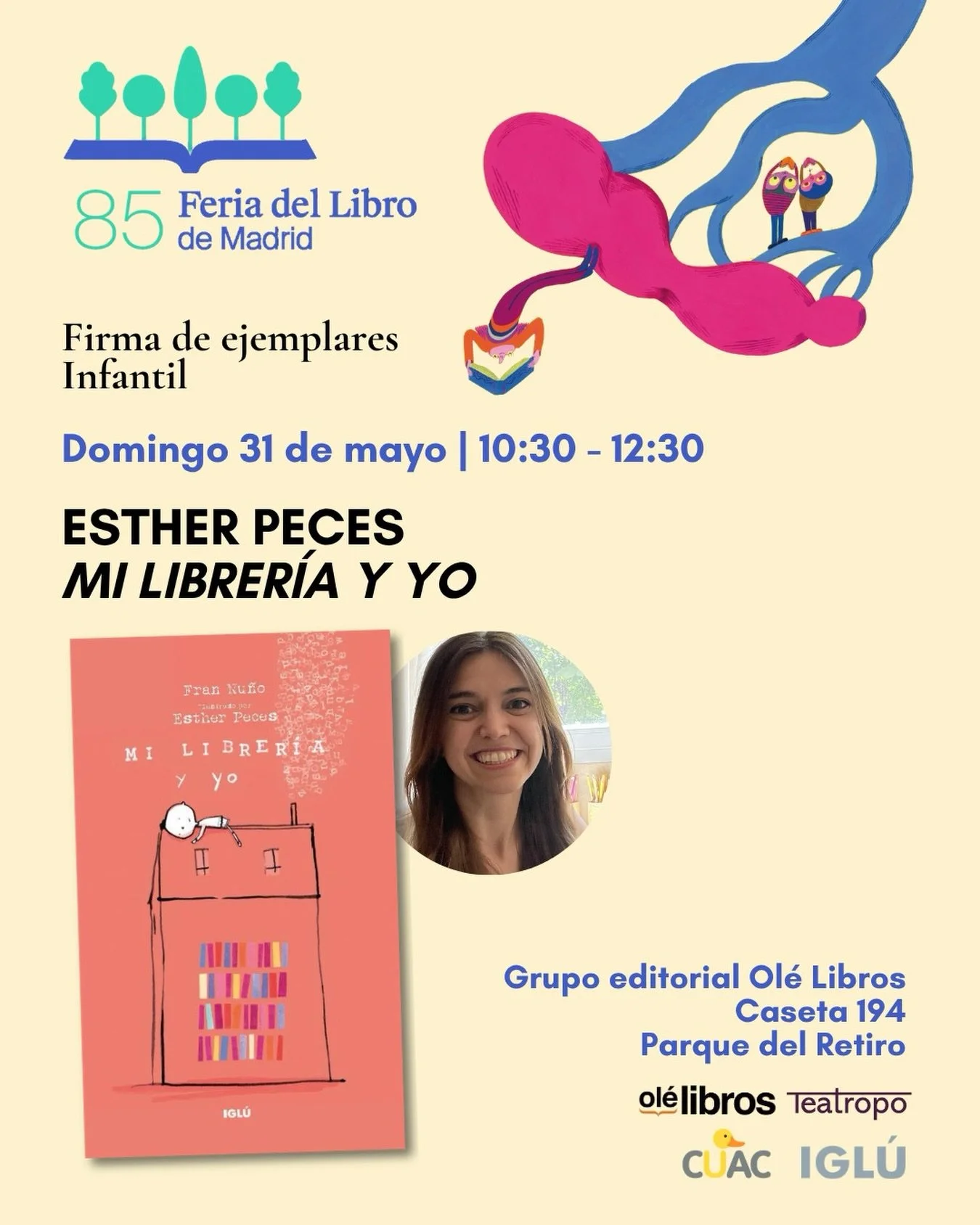Vamooos que nos vemos!! 🎉🎉☺️ qu&eacute; ganas ❤️ 

#feriadellibro #childrensbooks 
#feriadellibrodemadrid