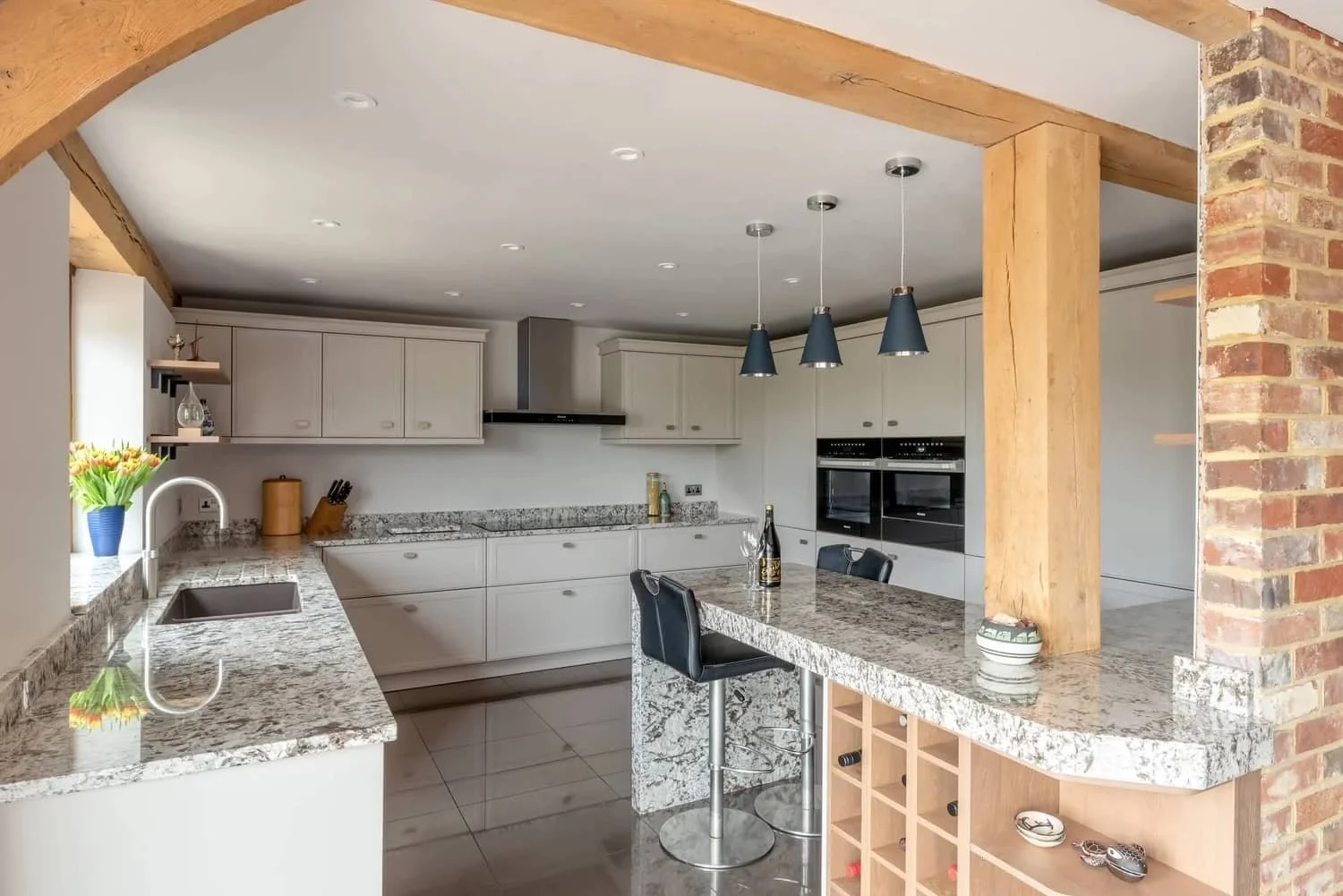 Modern 'Torino Lack' kitchen in period property