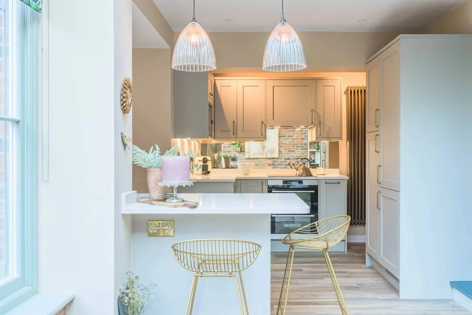 A stylish, bright characterful kitchen