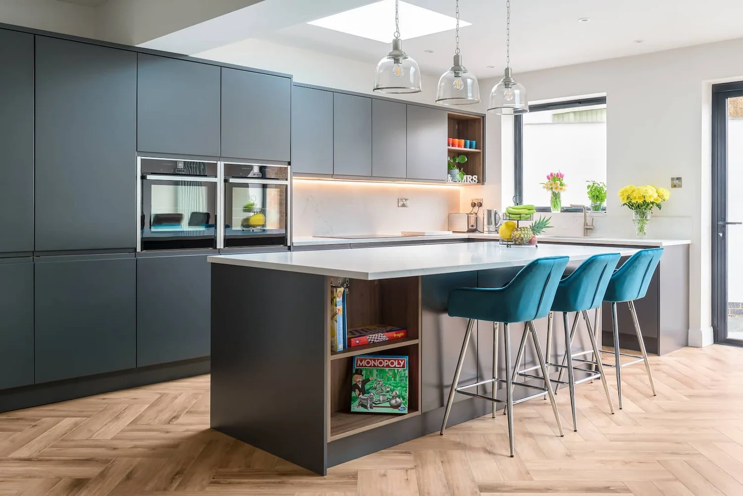 Contemporary White and Grey Kitchen Designs in Sussex | The Kitchen Store
