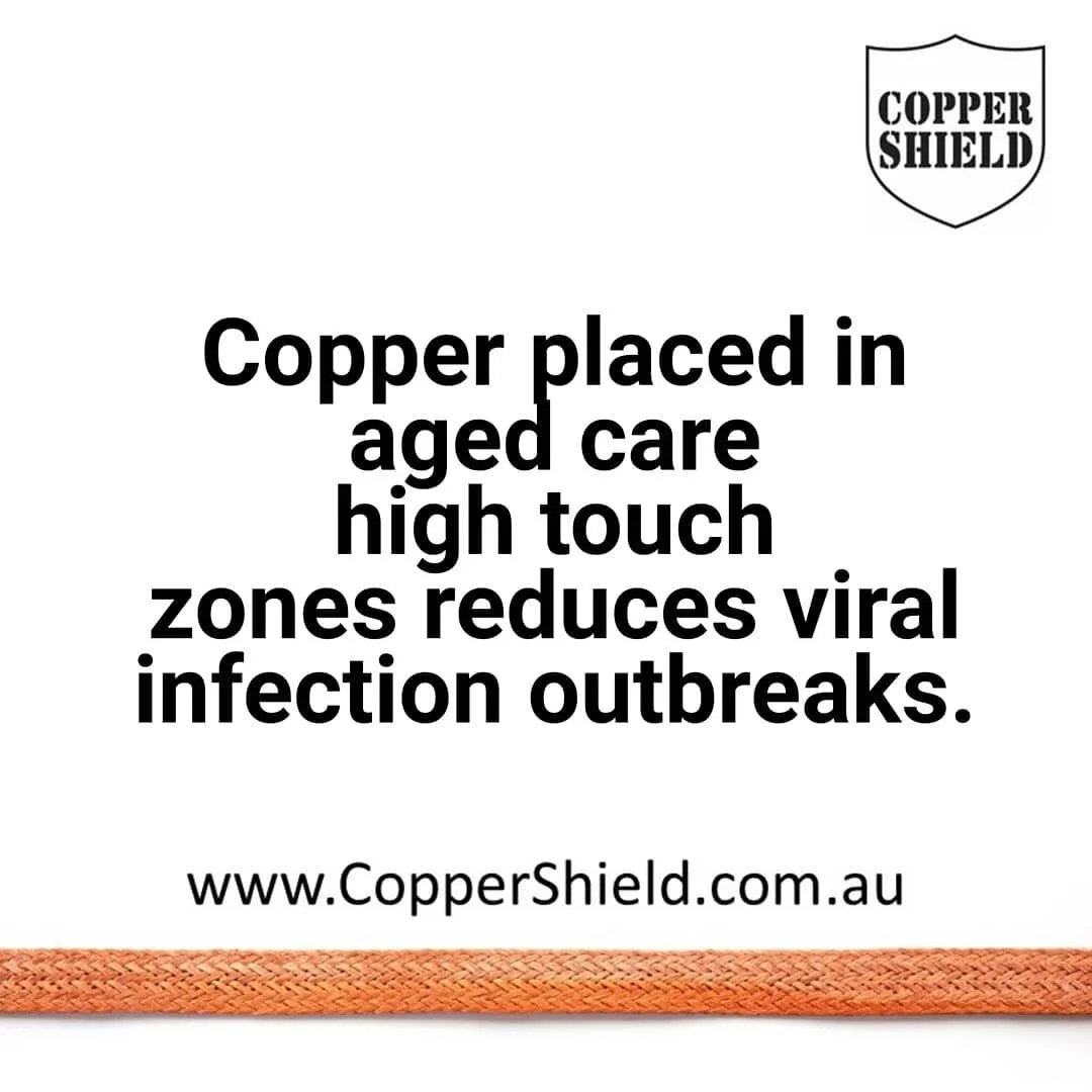 Copper placed in French nursing home➡️significantly ⬇️incidence of hand-transmitted healthcare associated infections. 
A simple measure to help prevent HAIs in aged care homes.
2020 study should be brought to the attention of every aged care facility