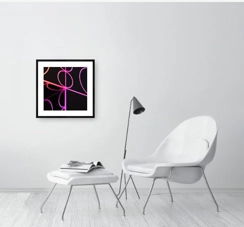 Purple and red themed limited edition fine art print Aphra Shemza 45cm x 45cm