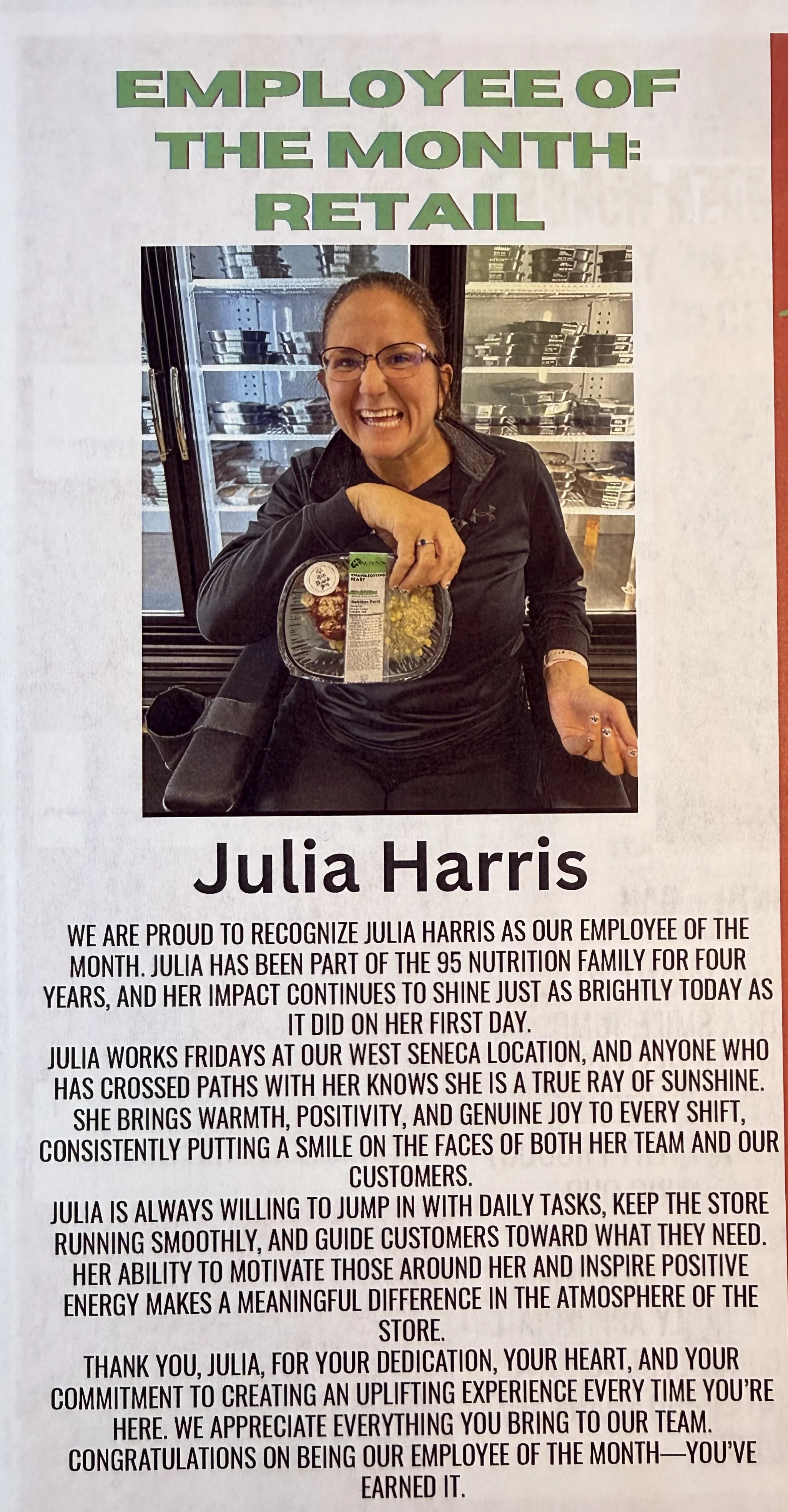 Employee of the Month!!!