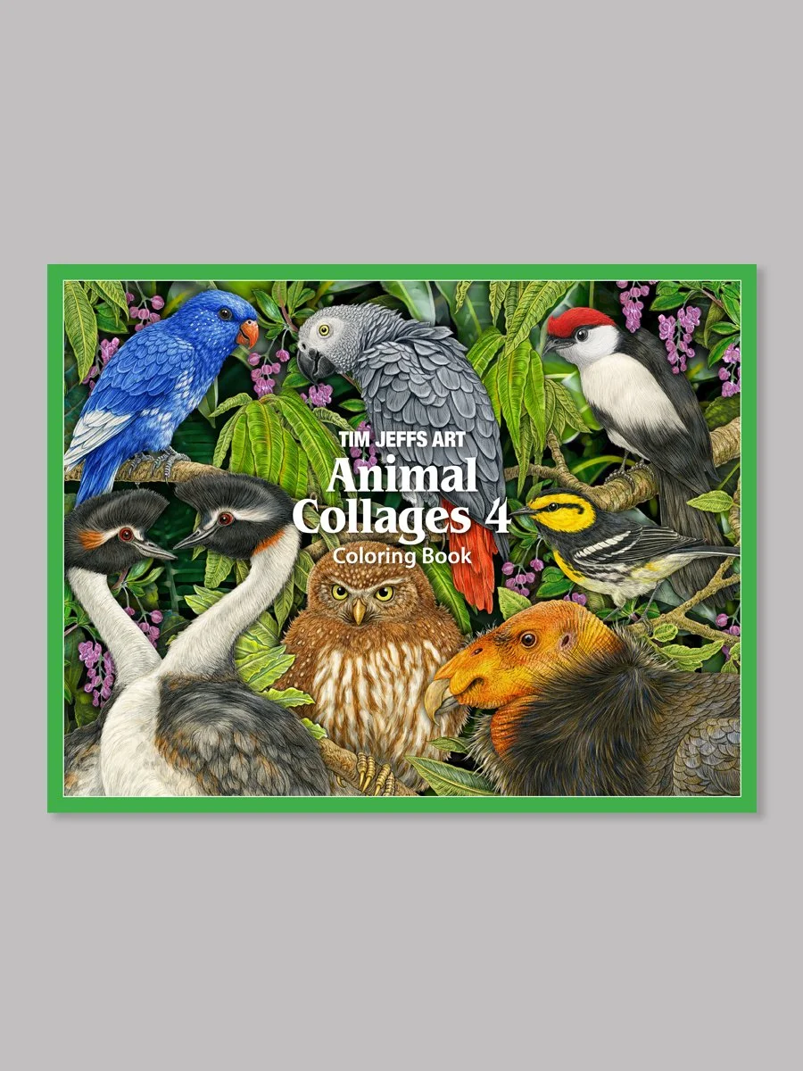 Animal Collages 4 Coloring Book
