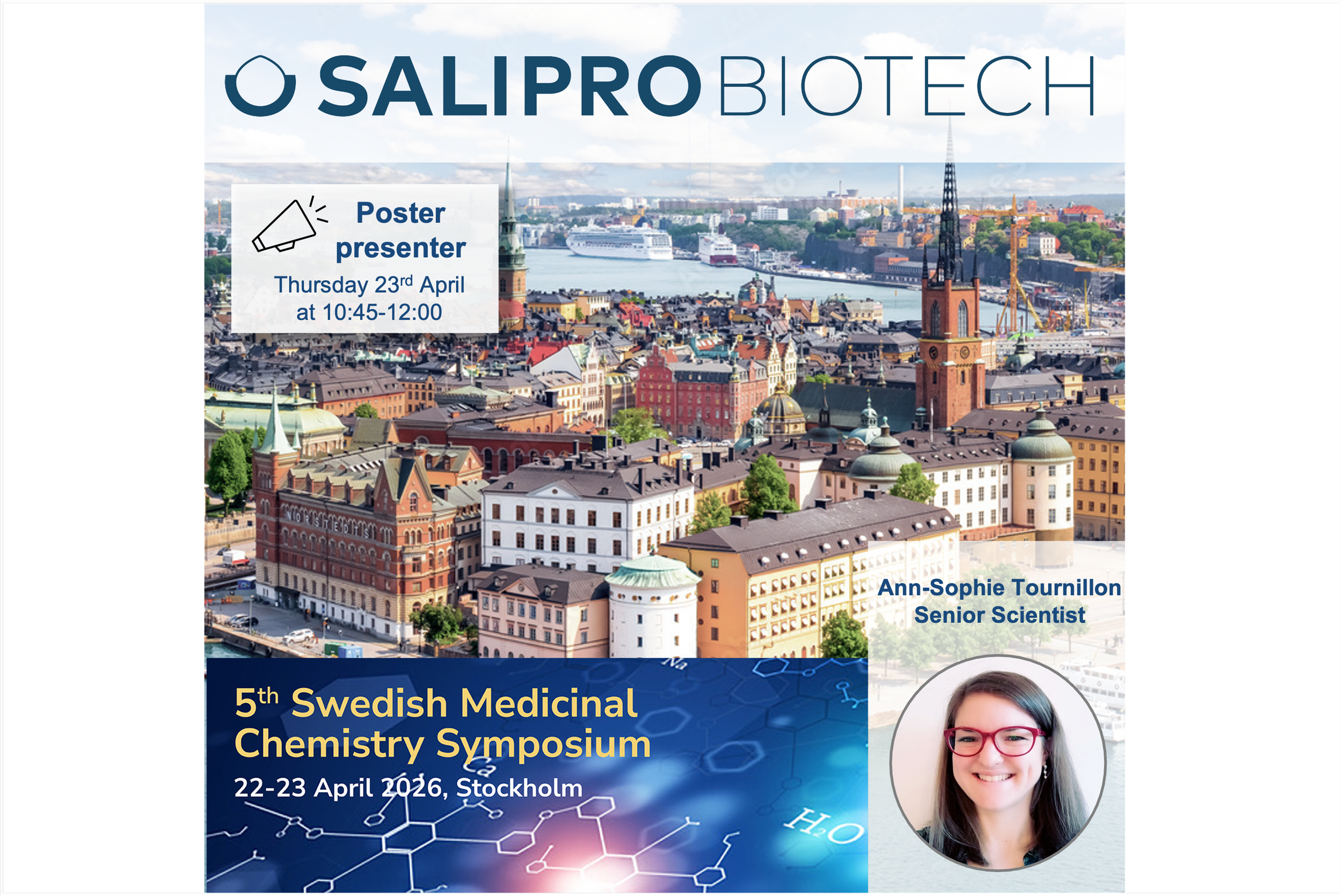 Salipro will present a poster at Swedish Medicinal Chemistry Symposium.