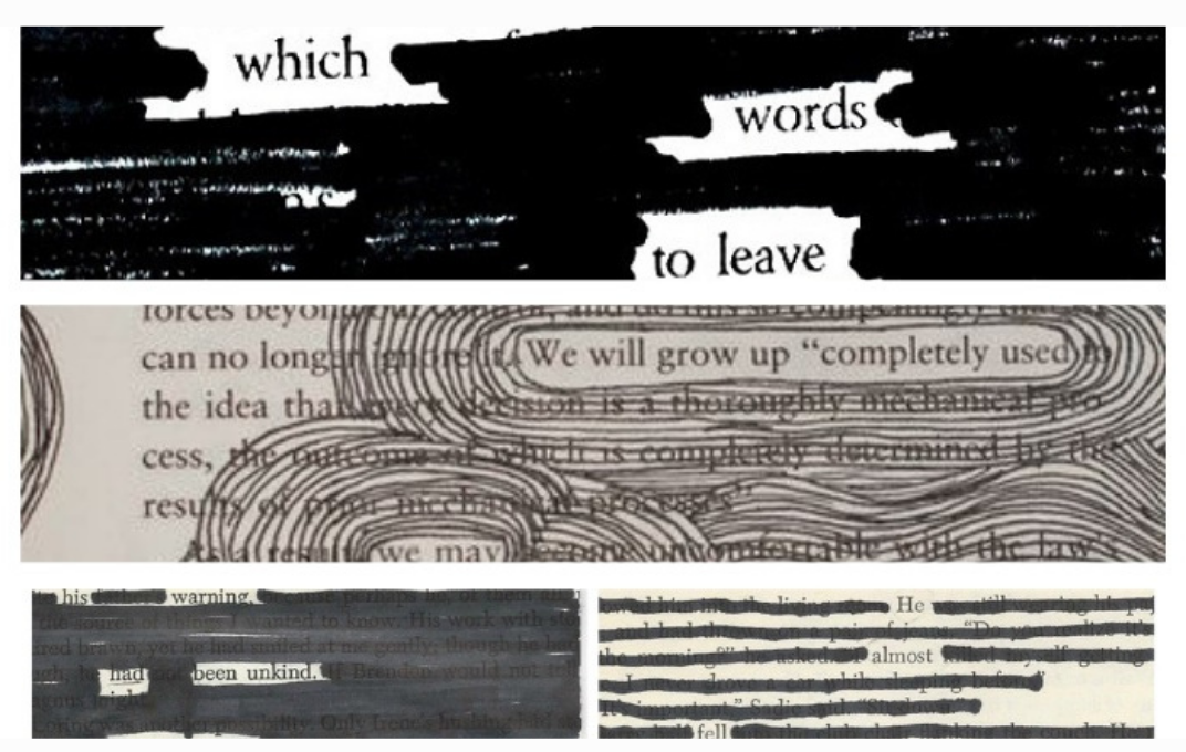 Deadline for blackout poetry submissions