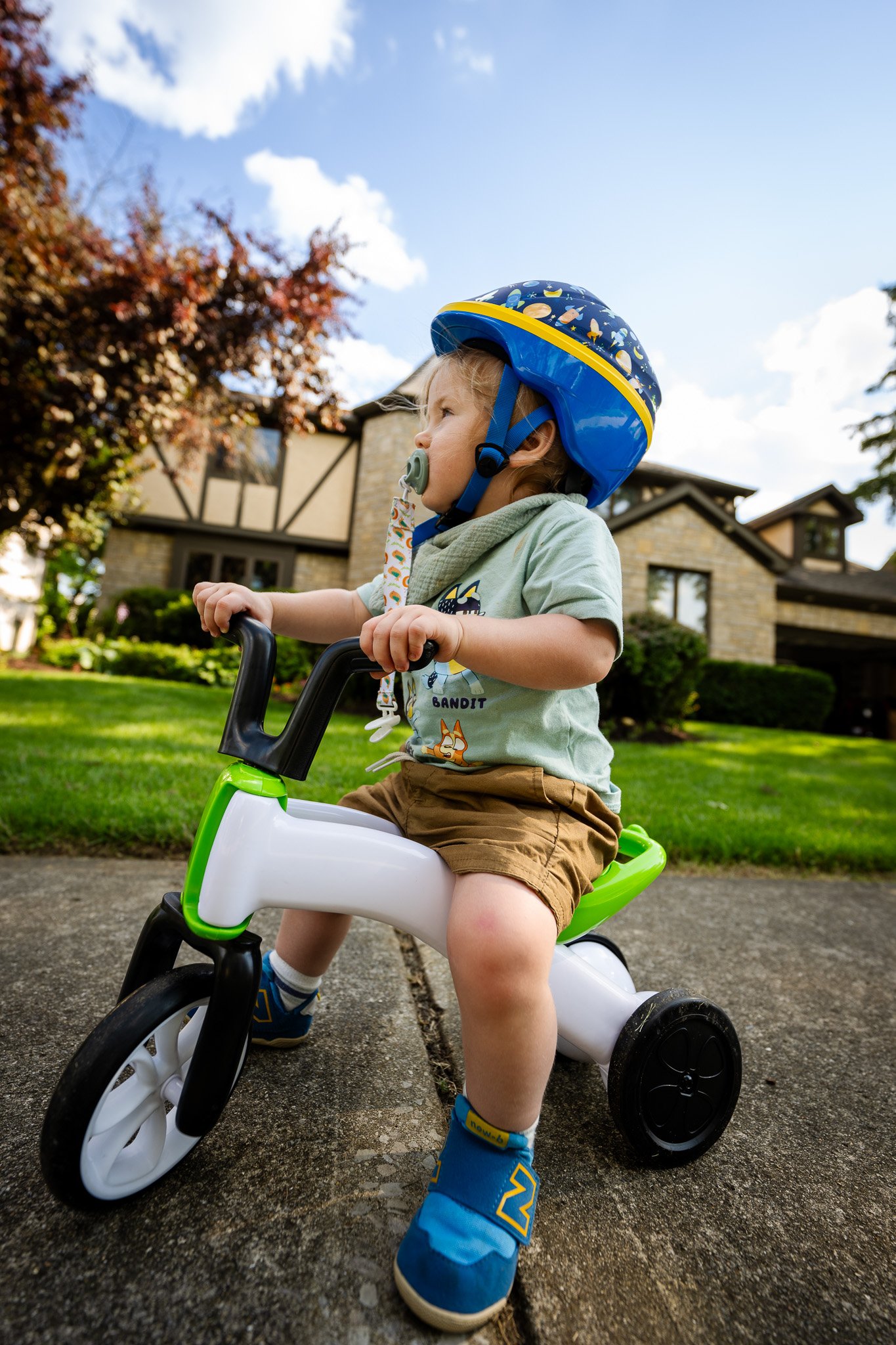 Child On Small Tricycle