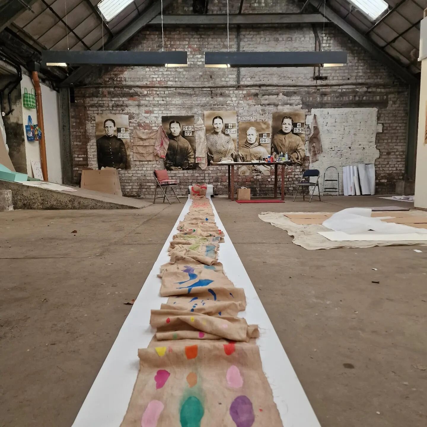 // Issue 48 - The studio as Art //

Artist: Rosalind Lowry

Media: Installation

Instagram: @rosalindlowry

Description: Endangered Species List 481 is an Irish Linen installation created in my studio in an old Irish Mill. The work is dedicated to th