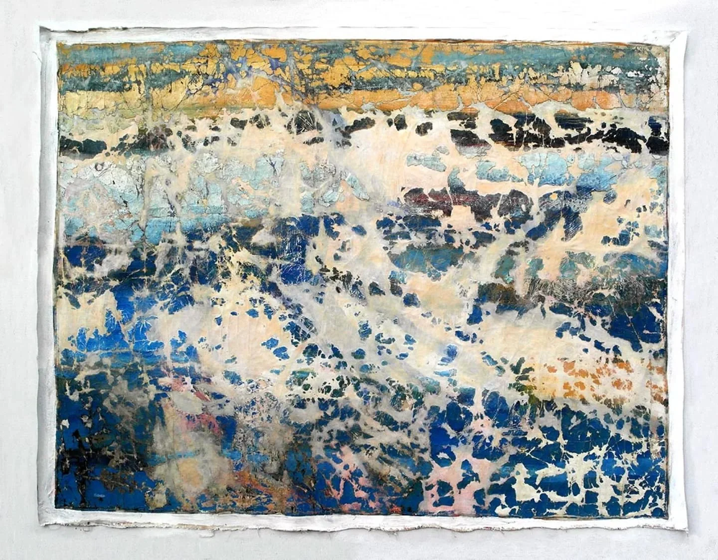 // Issue 64 - Changing Patterns //
Artist: Nadia Kissel
@kisselevanadia
Description: In “Stripped”, the canvas becomes more than a surface, it becomes a site of transformation. Through acts of removal rather than addition, the work une