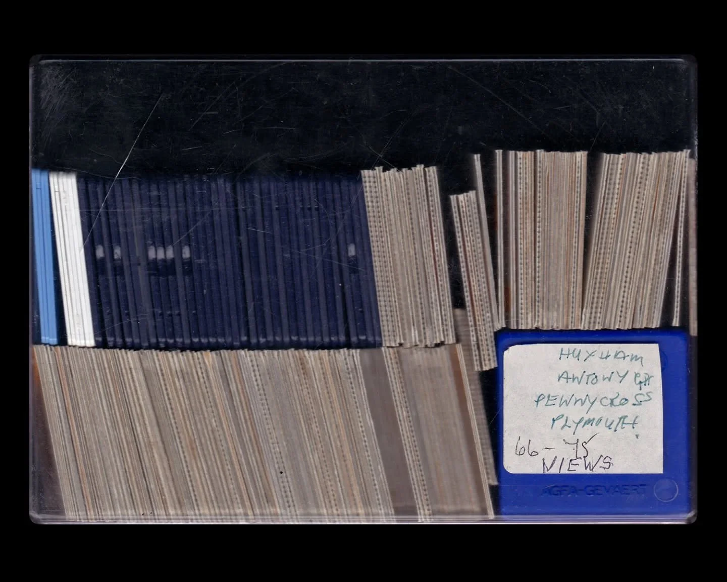 // Issue 65 - Memorabilia //
Artist: Josh Huxham
@josh_huxham
These scans belong to the Materiality of Slides pillar of Conversations with Light, a project that revisits my late Grandad’s archive. Here, the slides, their worn box, and the mech
