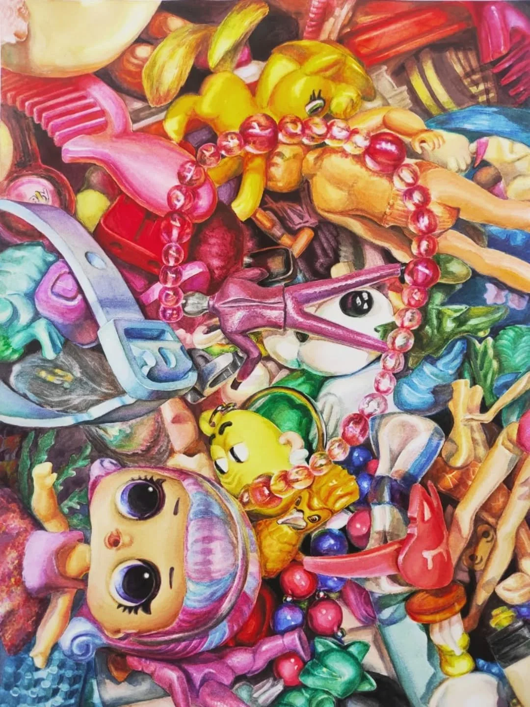 // Issue 66 - Accumulation//

Artist: Yana Dmitrieva

@yana_dmitrieva.art
https://yanadmitrieva.art/

Description: For the theme of accumulation, I suggest my work, which reflects this topic through the accumulation of children's toys.

The work show