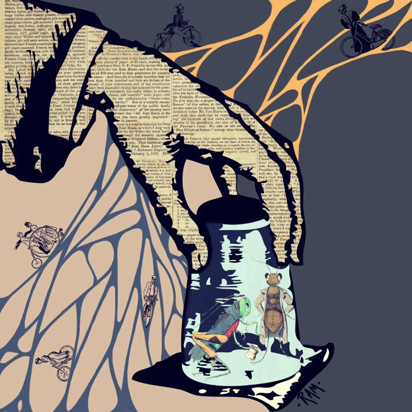 // Issue 68 - Small Acts //

Artist: Robyn Mallery
https://cara.app/robynmalleryart/portfolio
@resourcesforall.png
Release. Description: You capture some insects to release outside, but become intrigued. They begin to have personalities and names. Th