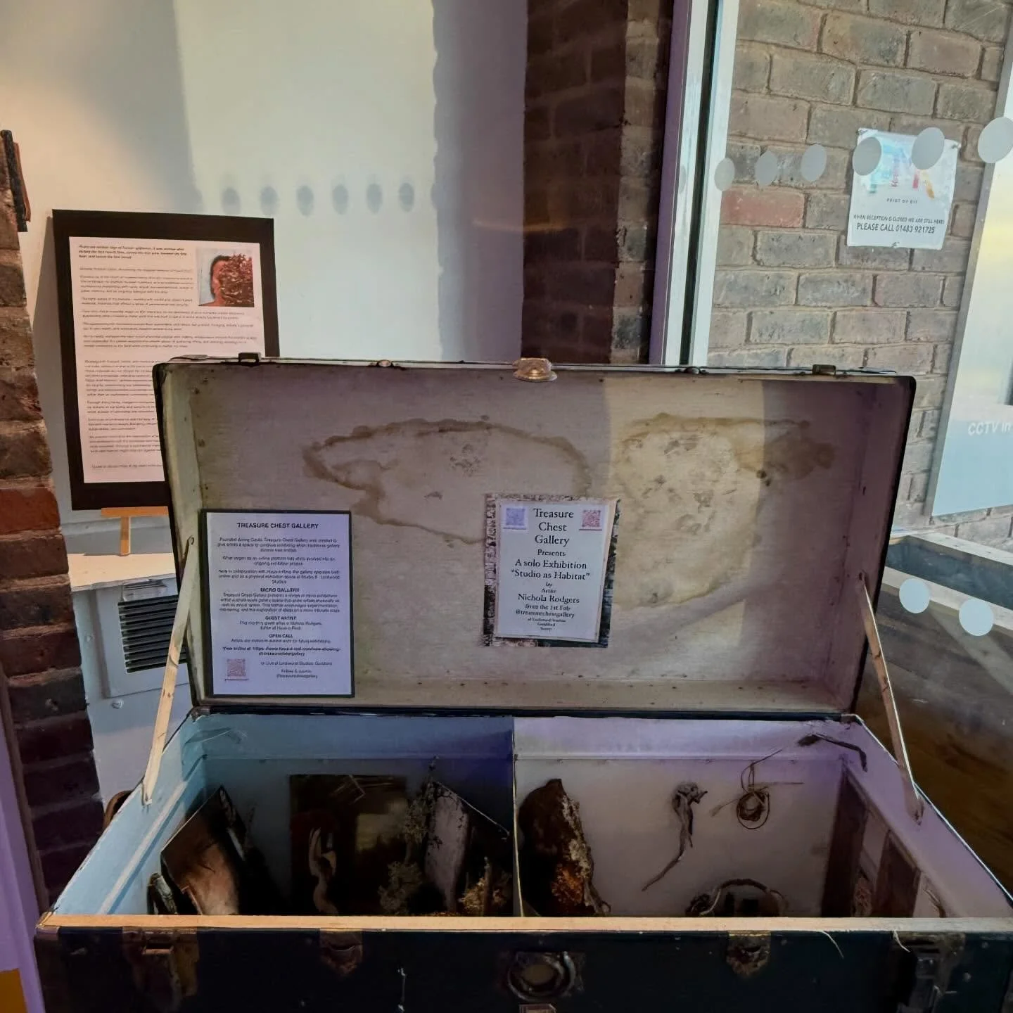 The exhibition is available to see in person @lockwood.studios