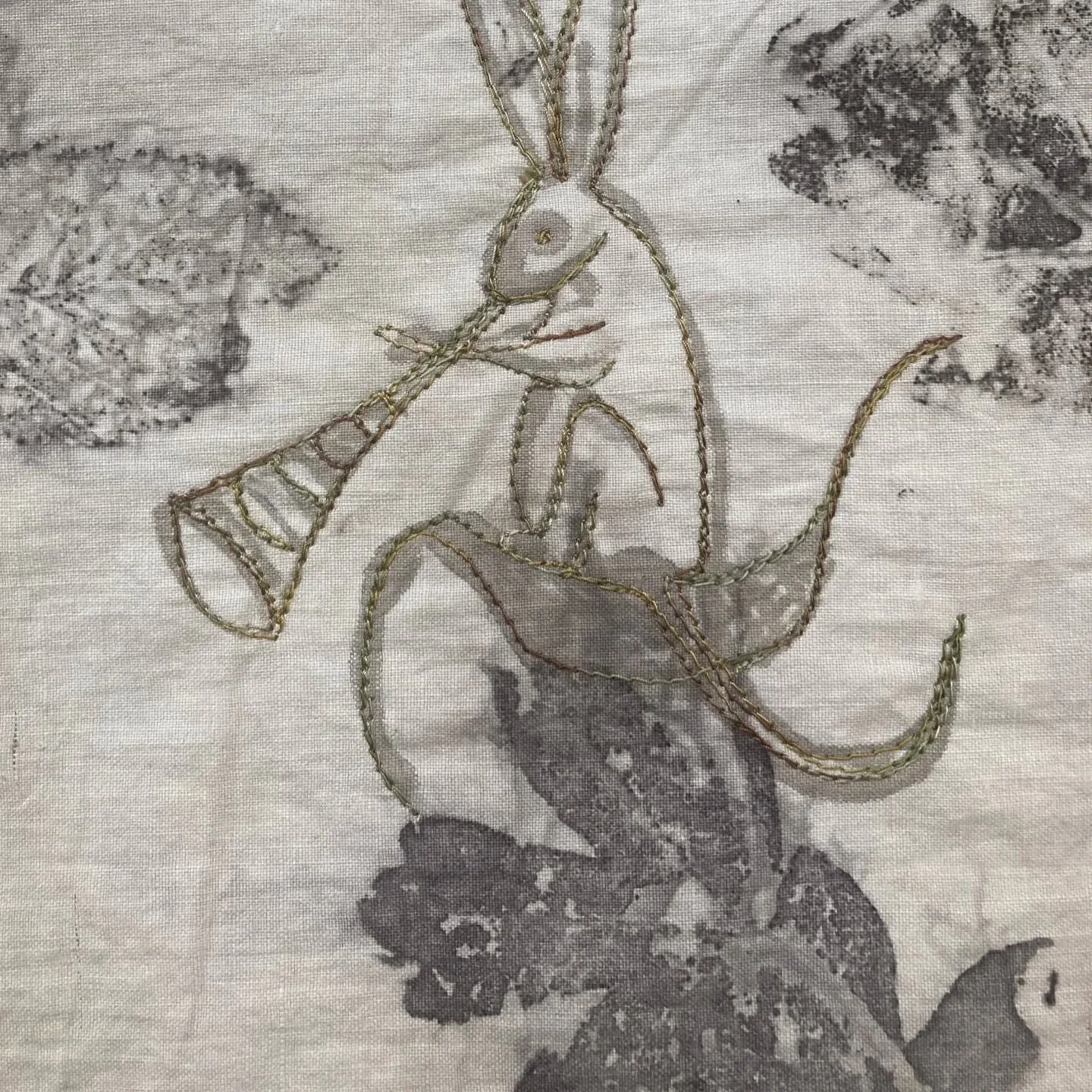 // Issue 69 - Foraging - Nature as an Art Practice //

Artist: Jane Charles

@smallbeanstitchings
&ldquo;Pilgrims Walk&rdquo;. I make textile work that reflects a historic place or time with eco printing, illustration and stitch.
Where possible, usin