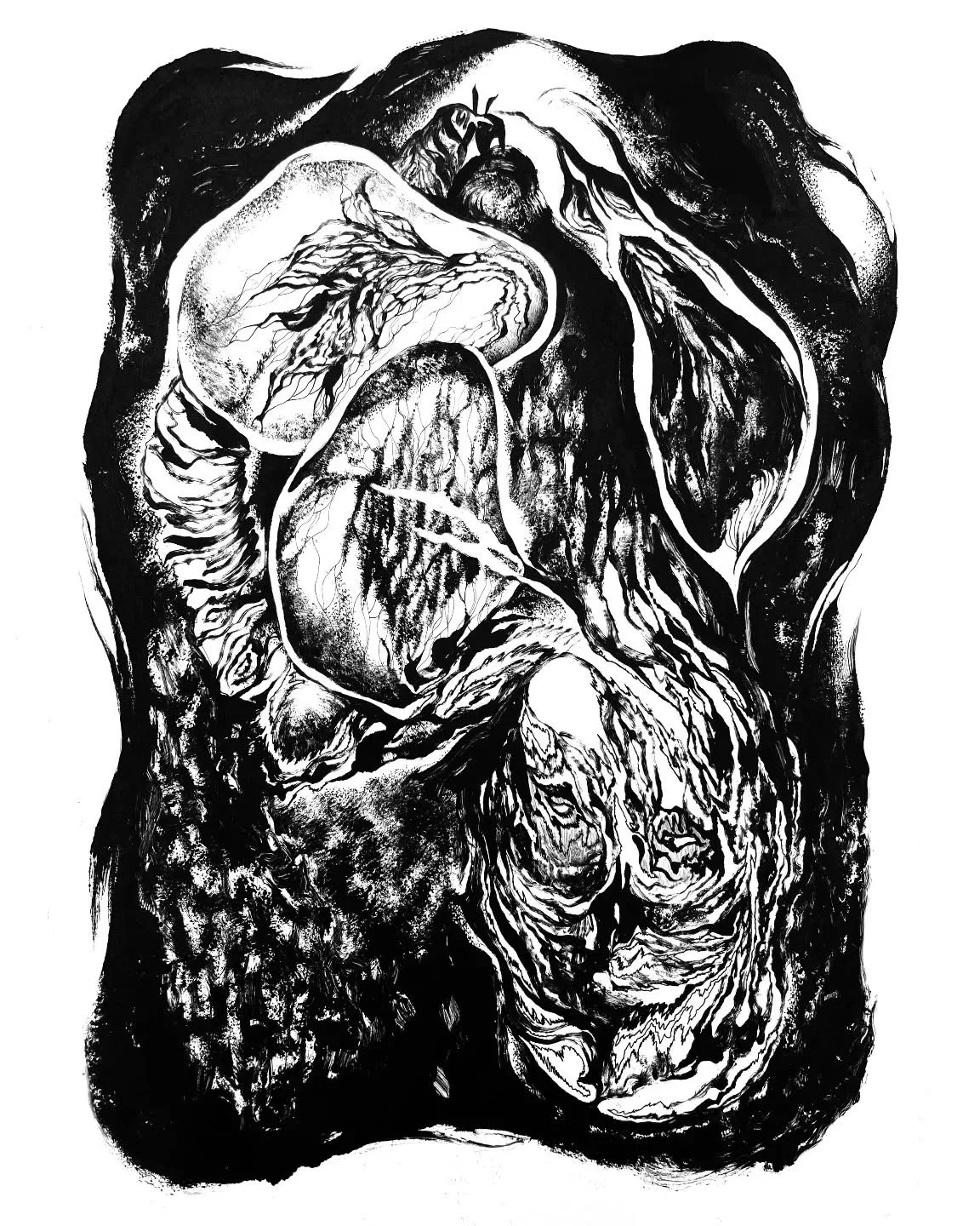 // Issue 70 - The Fragmented Body //

Artist: Hanzhi zhong
https://hanzart.com/
@hanzi_415

Description: "Internal Censor" is a series of monoprints created in 2023 by Hanzhi Zhong, reflecting her inner journey filled with complex emotions,