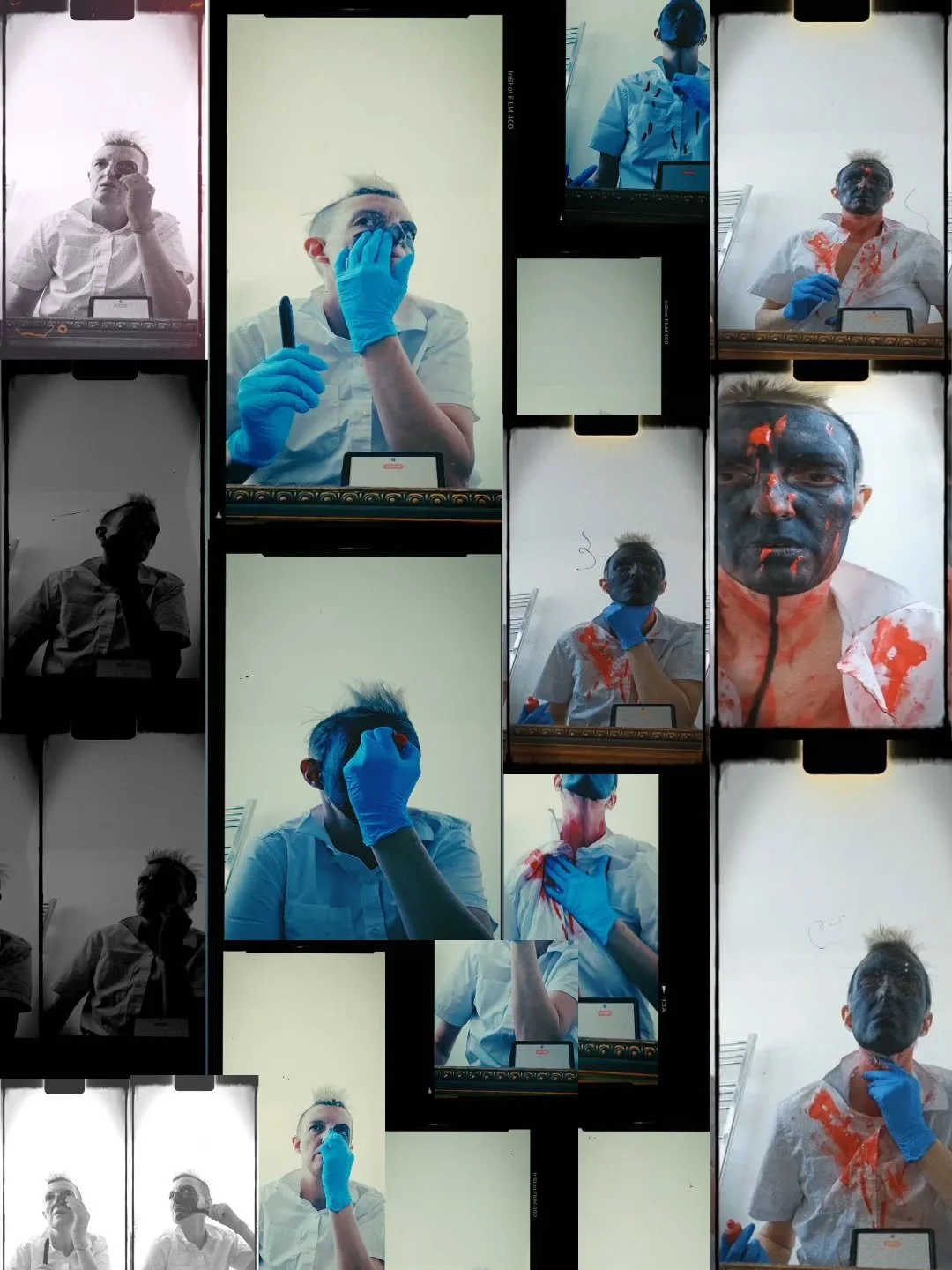 // Issue 70 - The Fragmented Body //

Artist: The Naked Artist - Suzie Pindar

www.thenakedartist.co.uk

@suziepindar
Late period 7 months
Description: The absence of blood during my period has affected my mind far more than my body, at least in my p