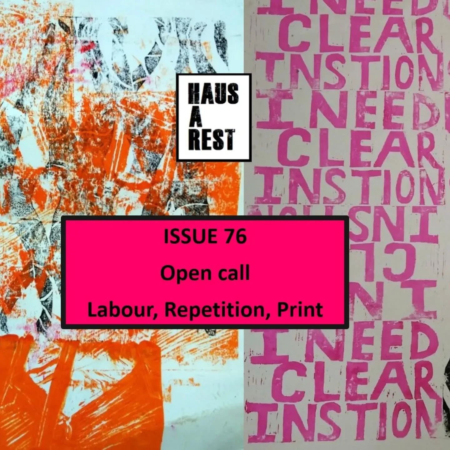 // OPEN CALL FOR ARTISTS AND WRITERS //

Labour, repetition and the act of printing.

Deadline 6th November 2026

From the repetitive gestures of the factory floor to the rhythms of domestic work; from mechanical reproduction to digital copying; from